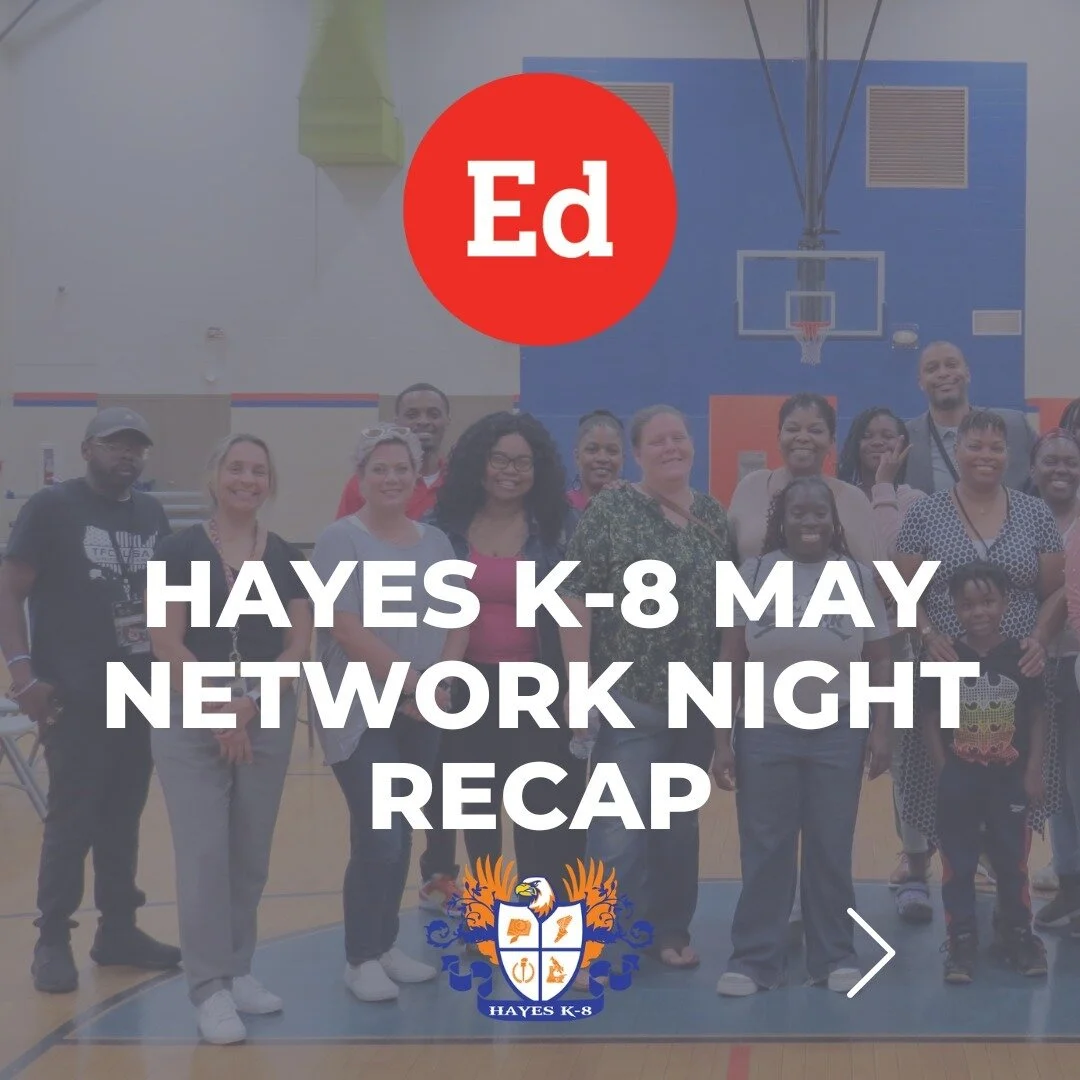 Thank you for joining us last Thursday for our May Network Night at Hayes K-8! We were privileged to host an intimate discussion for community partners, parents and educators. Those in attendance were treated to a warm meal from @awwshucksfireroasted
