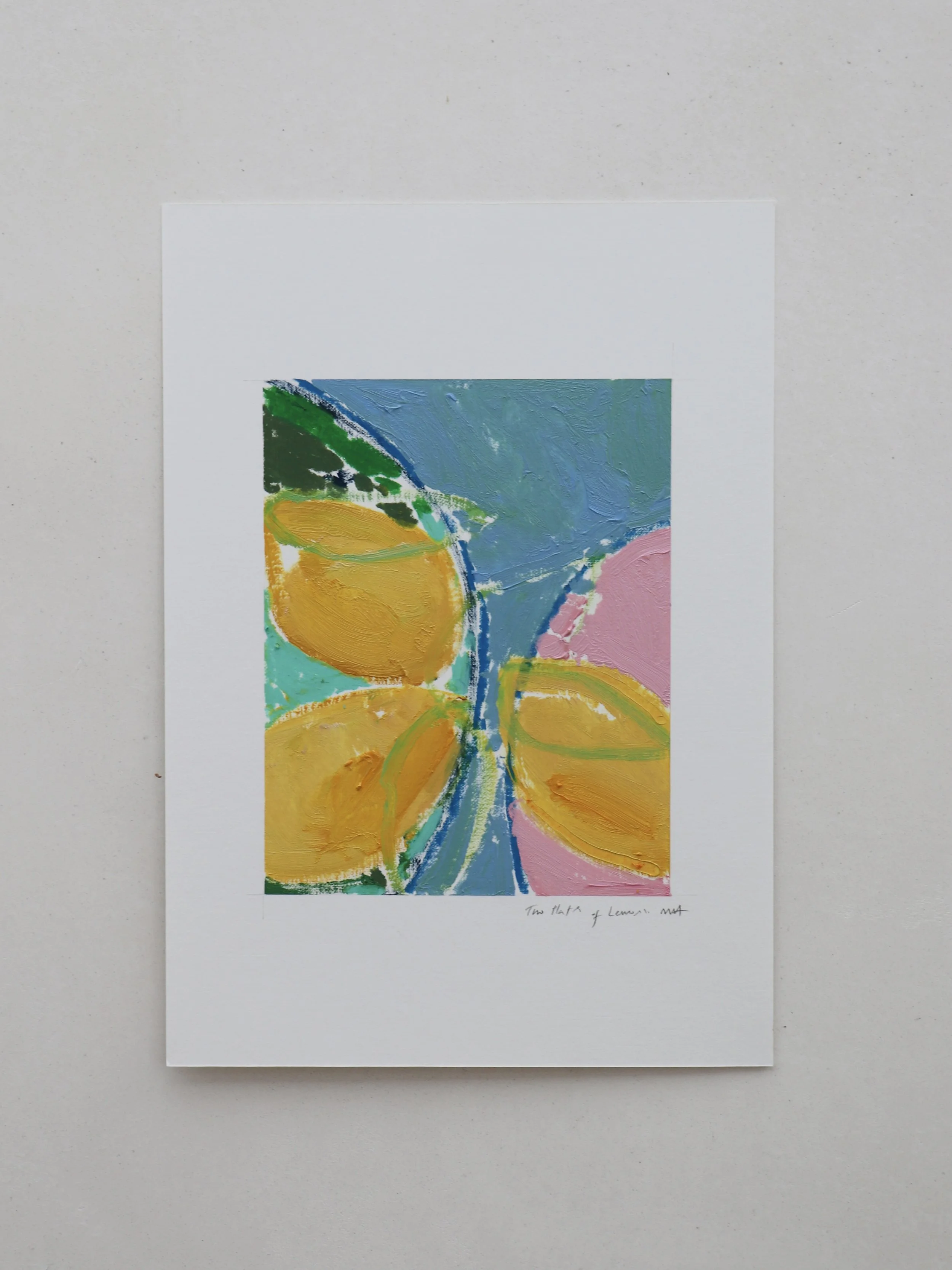 Two Plates of Lemons