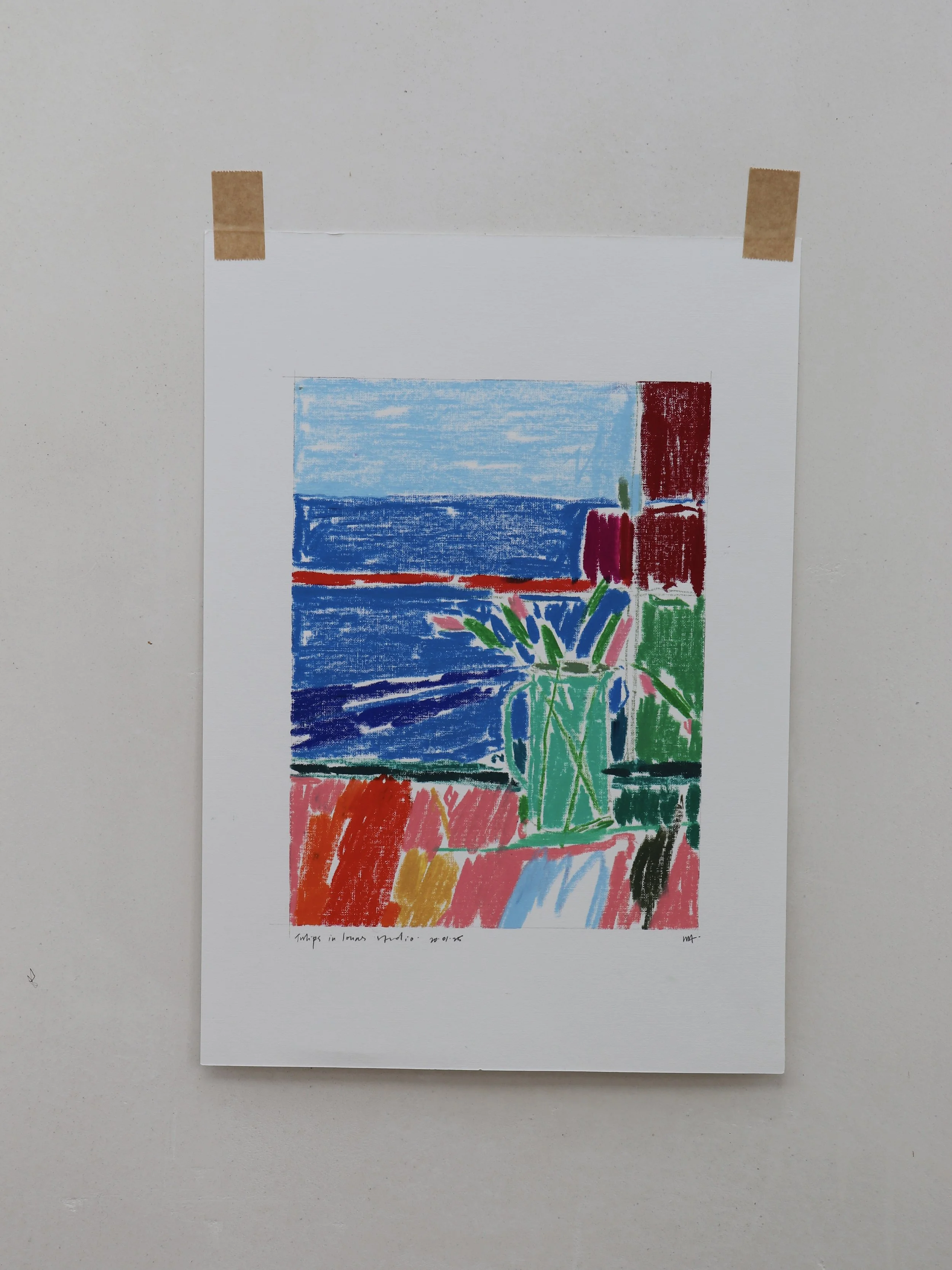 Tulips in Iona's Studio