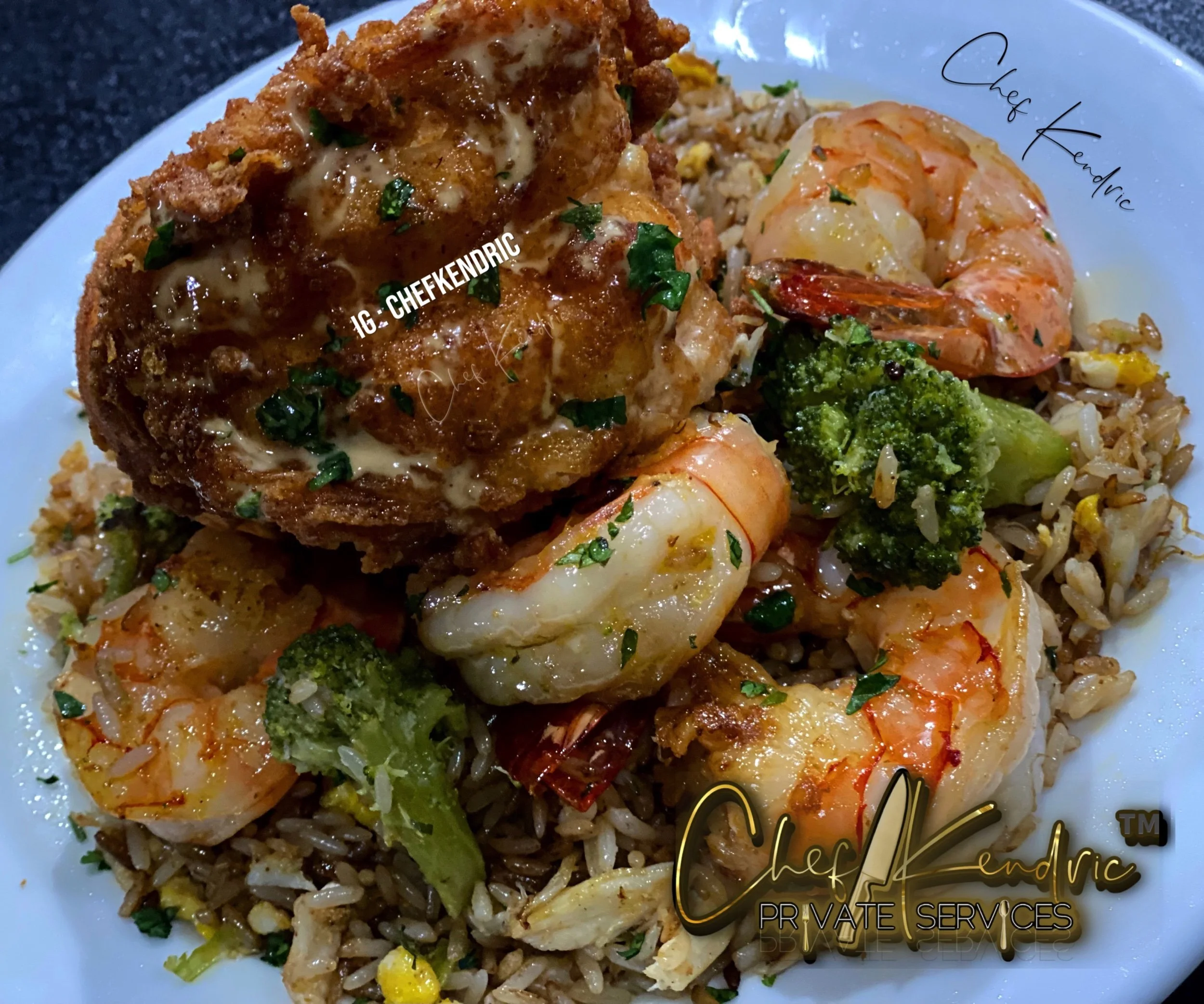 Fried Lobster and Seafood Rice