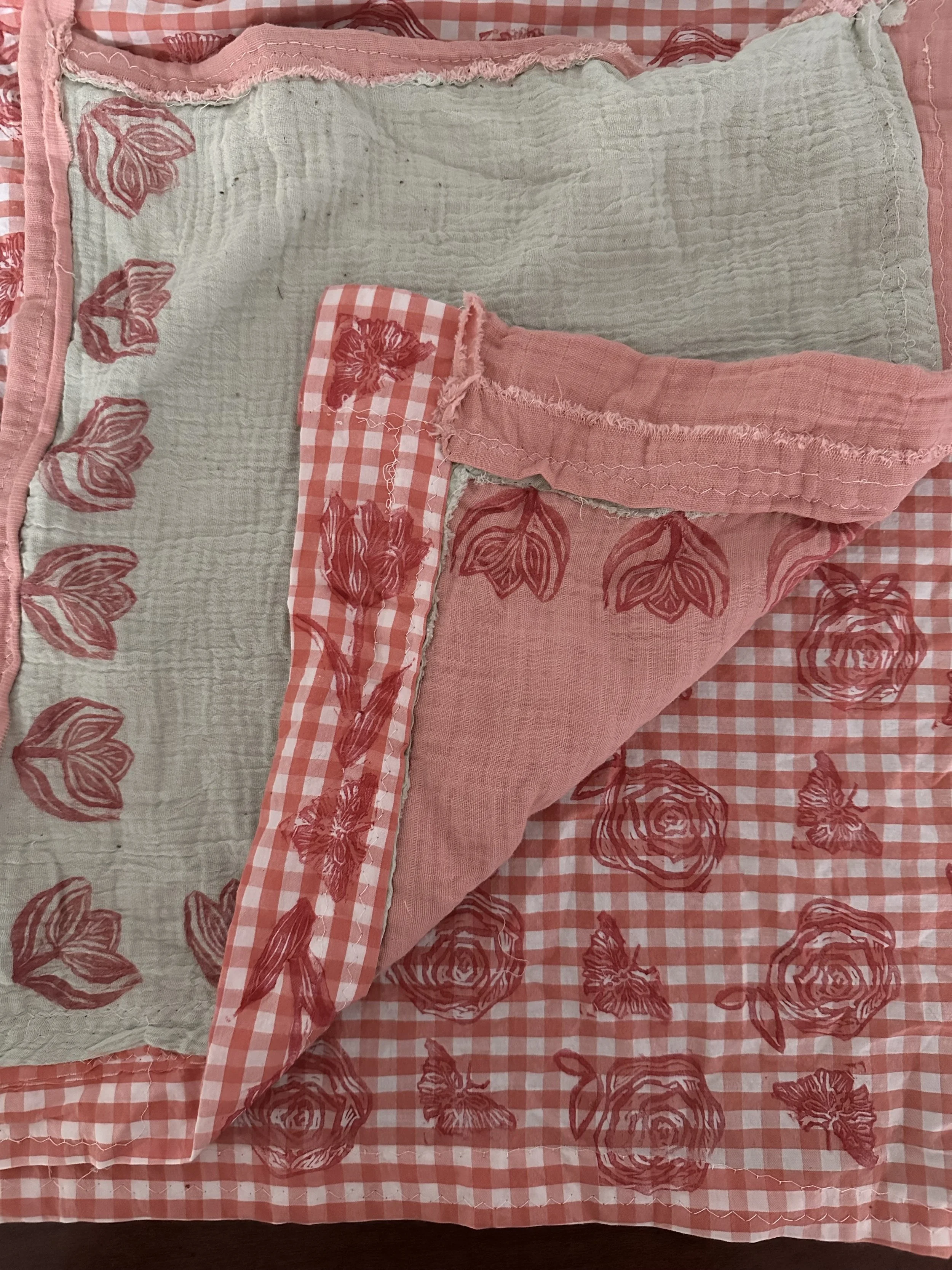 Rubber Stamp Cutting: fabric stamping