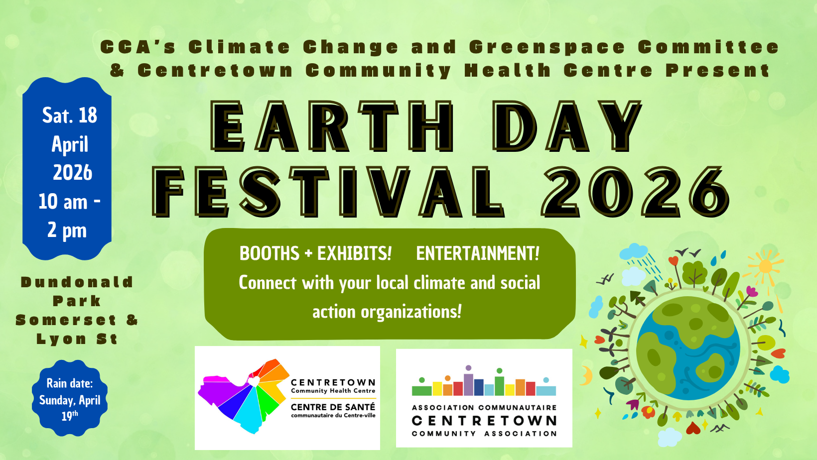 2026 Centretown Earth Day Festival In Dundonald Park