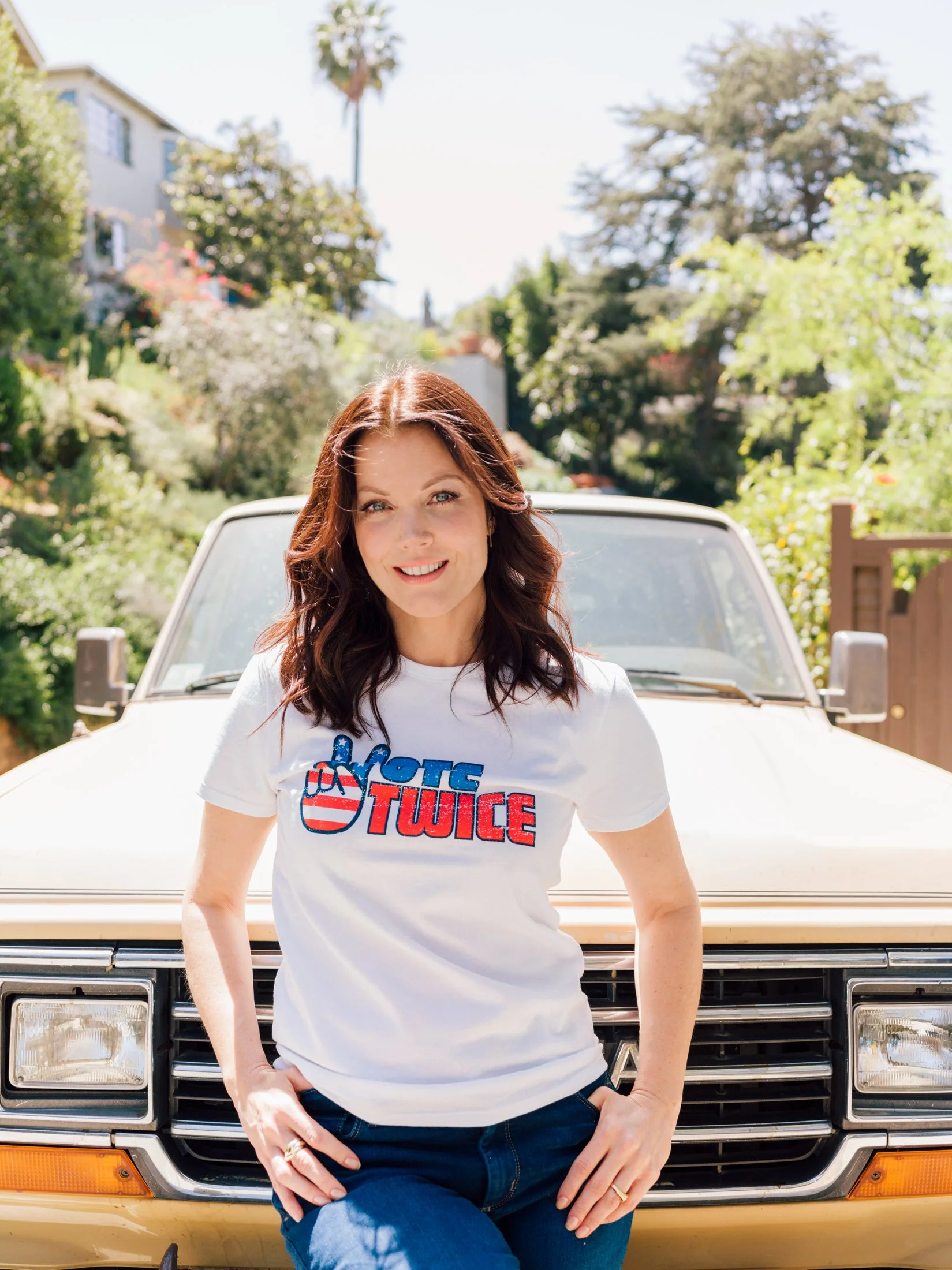 Actress Bellamy Young photographed by Jonas Jungblut.