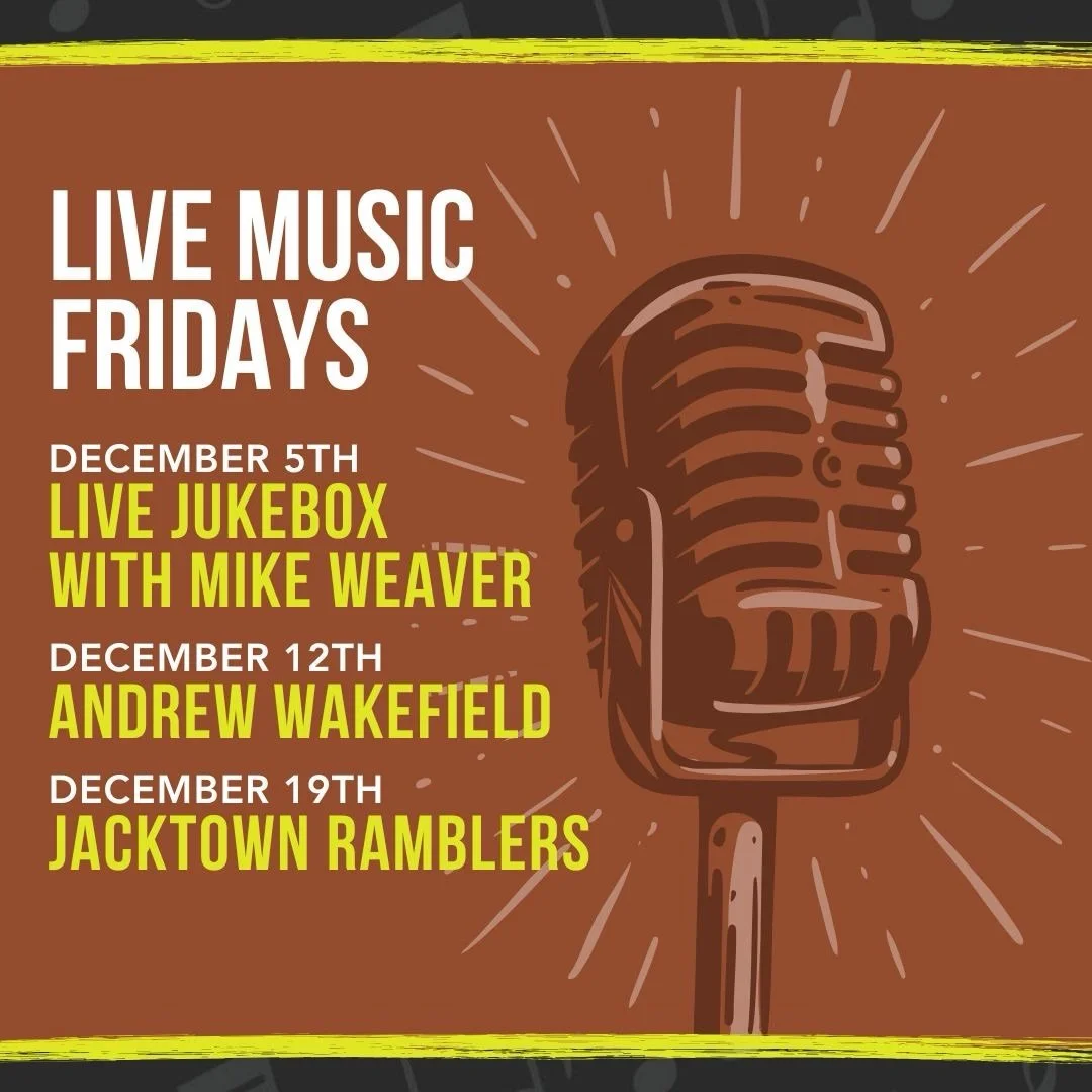 Fresh month, fresh tunes. December is stacked on the Daddy Mac&rsquo;s stage. 🎶

Join us TONIGHT for @mikeweaverslive annual Christmas show! In addition to his list of &ldquo;regular&rdquo; songs, he&rsquo;ll be dropping in rock &lsquo;n&rsquo; roll