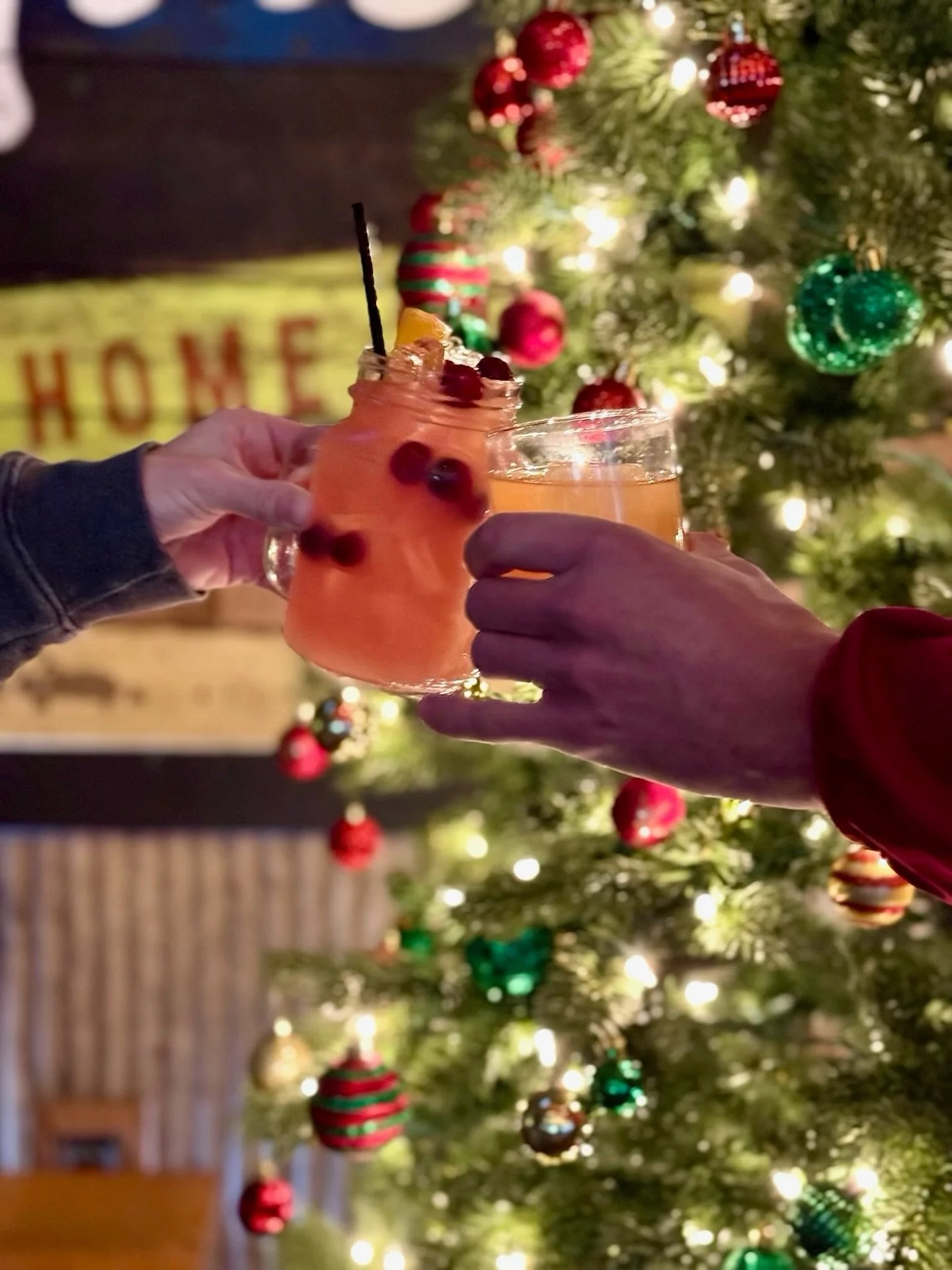 Sip your way through the festivities with the Cranberry Paloma and Papa&rsquo;s Punch. Ask for these + more on our holiday cocktail menu! 🎄