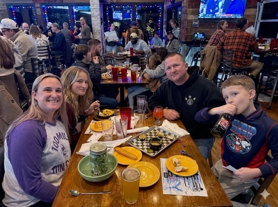 This could be your view tonight with @notrockettrivia starting at 7pm! $1 off Daddy Mac Drafts and $6 Sangria. 🍷