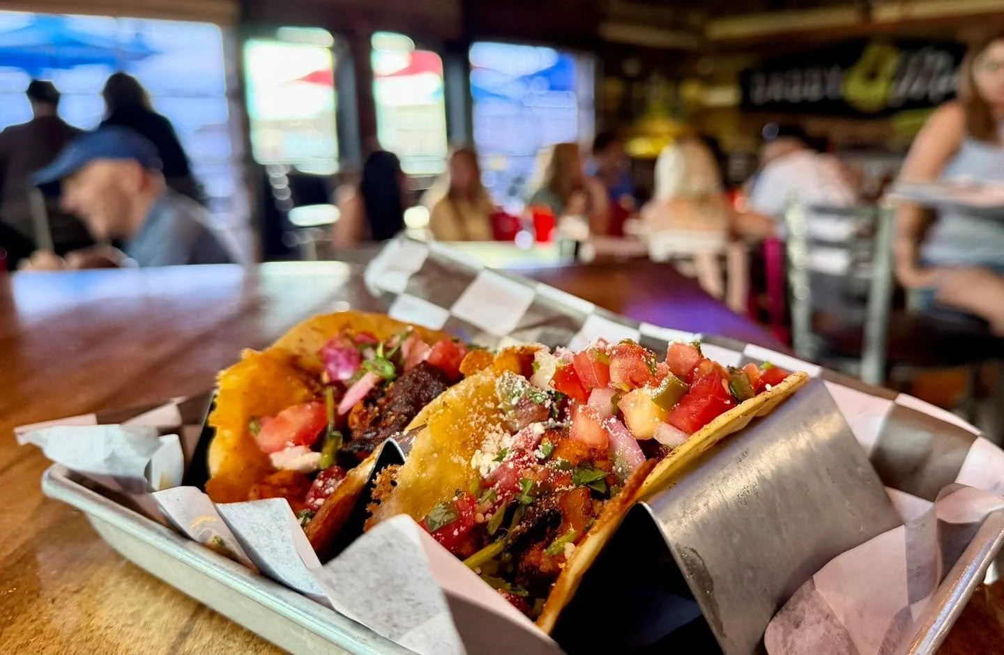Slam that laptop shut and come get your hands dirty with us. Papi Macho Taco Tuesday: 2 tacos for $8: chicken, pork or veggie 🌮