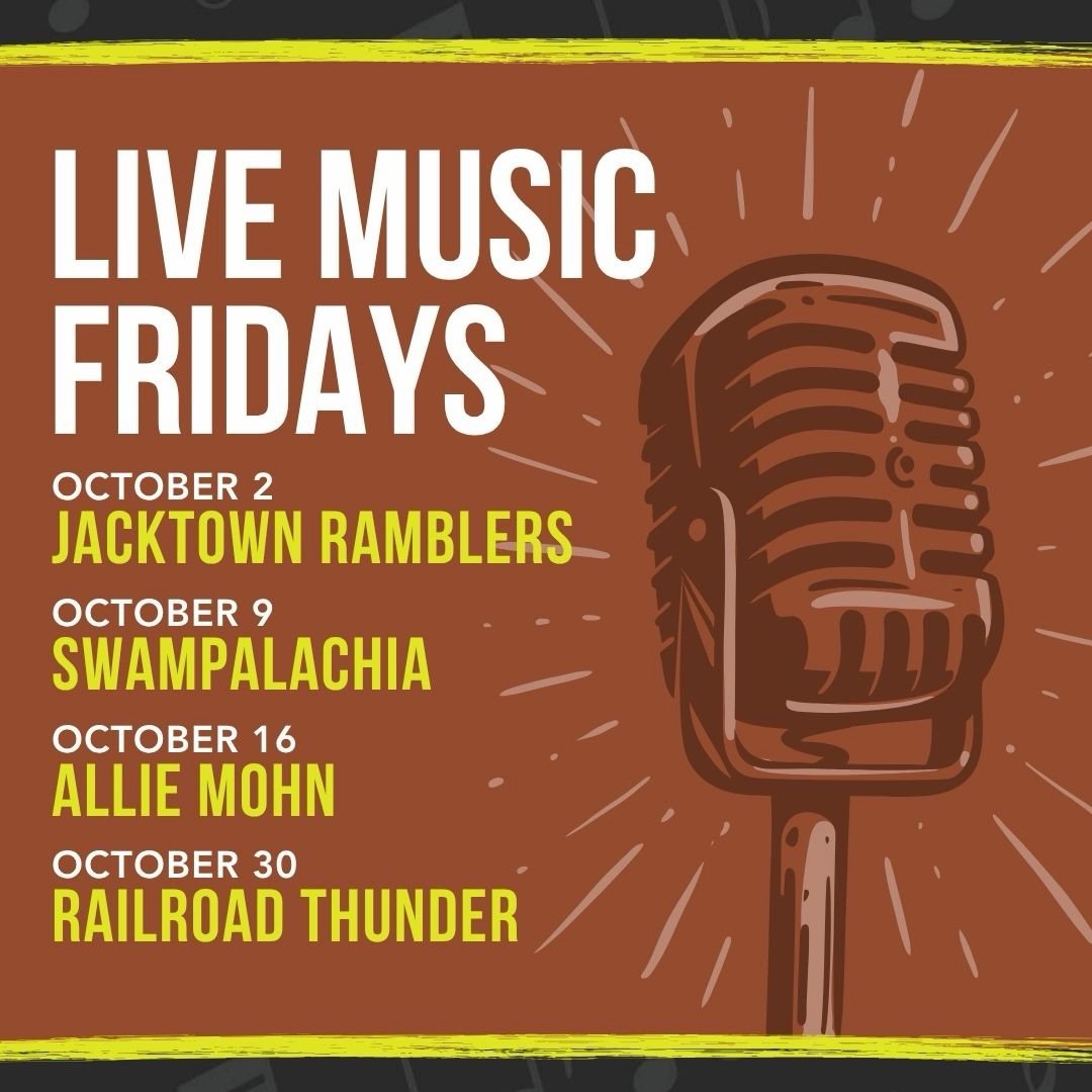 The leaves are poppin&rsquo; off and so is live music at Daddy Mac&rsquo;s. Kicking it off with @jacktownramblers tonight! 🔥

Our kitchen is open until midnight on Fridays &amp; Saturdays! Can&rsquo;t make it in for the jams? Get our full menu deliv