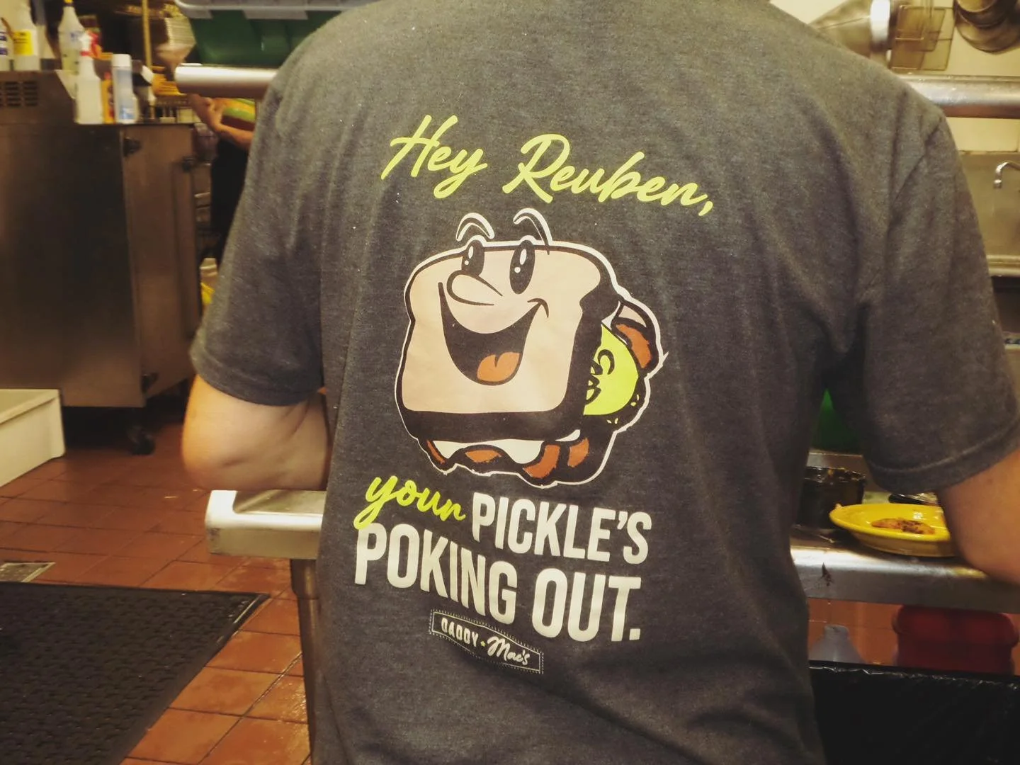 Hey Reuben, your pickle's poking out 😮 Daddy Mac's merch available for purchase in-store!

Trivia with @notrockettrivia starts tonight at 7pm! Enjoy $1 off Daddy Mac's drafts.