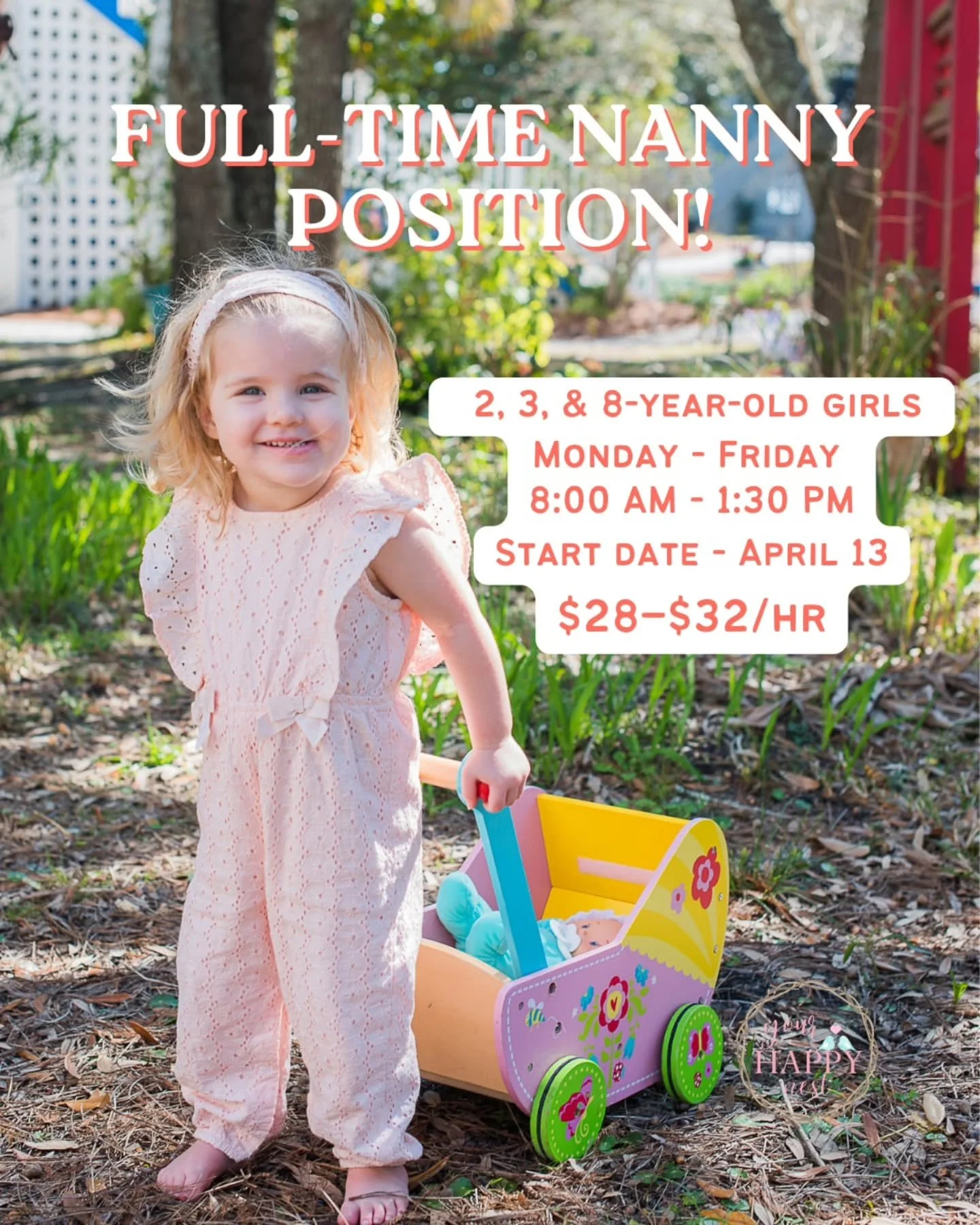 🧁🎯 FULL-TIME NANNY NEEDED IN GRAYSON, GEORGIA 🎯🧁

Calling all energetic, outdoor-loving nannies! A fun, easygoing family in Grayson, GA is searching for a high-energy caregiver who&rsquo;s ready to run, explore, swim, and play alongside two happy