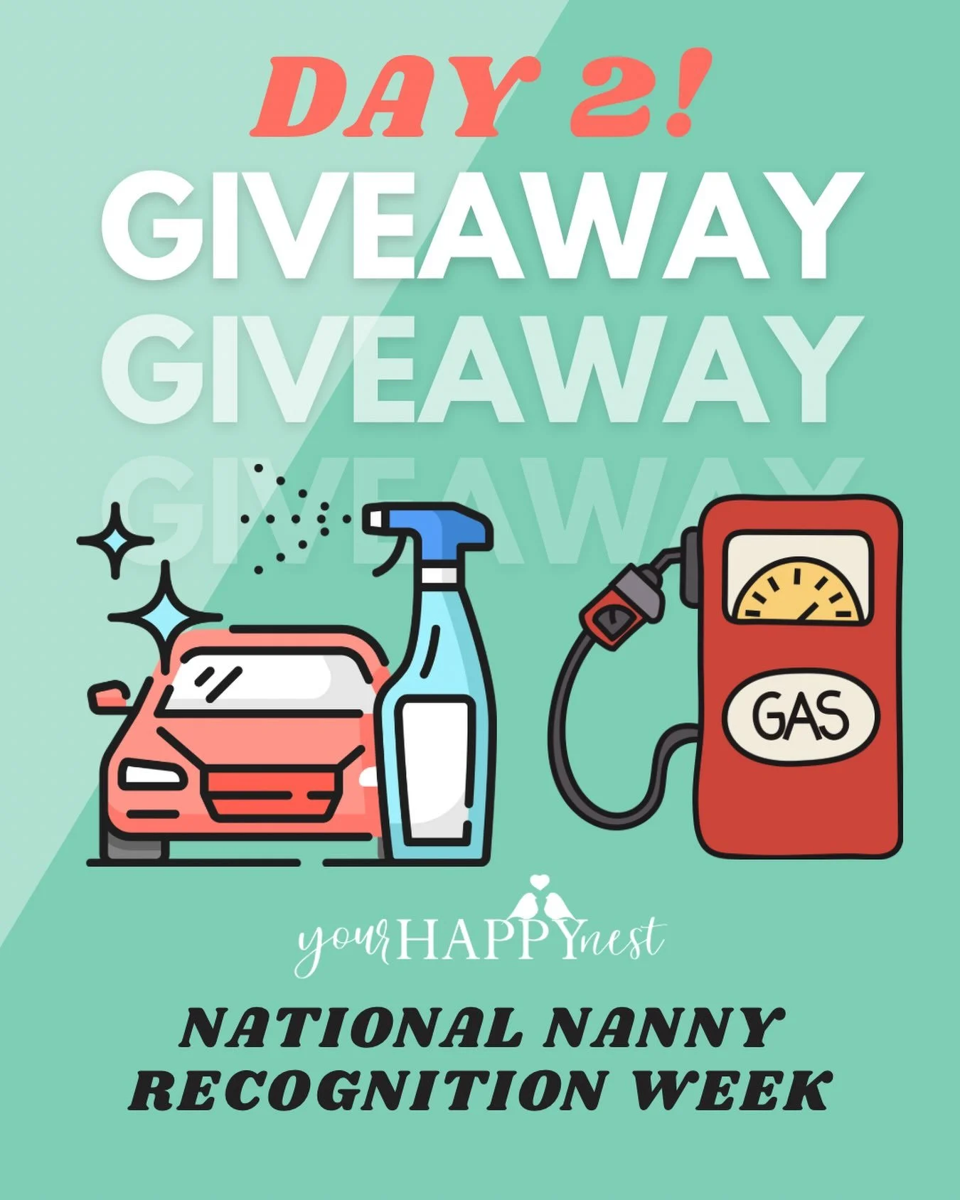 NNRW day 2 of giveaways is here! We are giving away one $50 gas card and a gift certificate to get your car cleaned inside and out! With gas being so expensive these days, we hope this helps a bit 🚘 ⛽️ 

Here&rsquo;s how to enter:

⭐️ Make sure you&