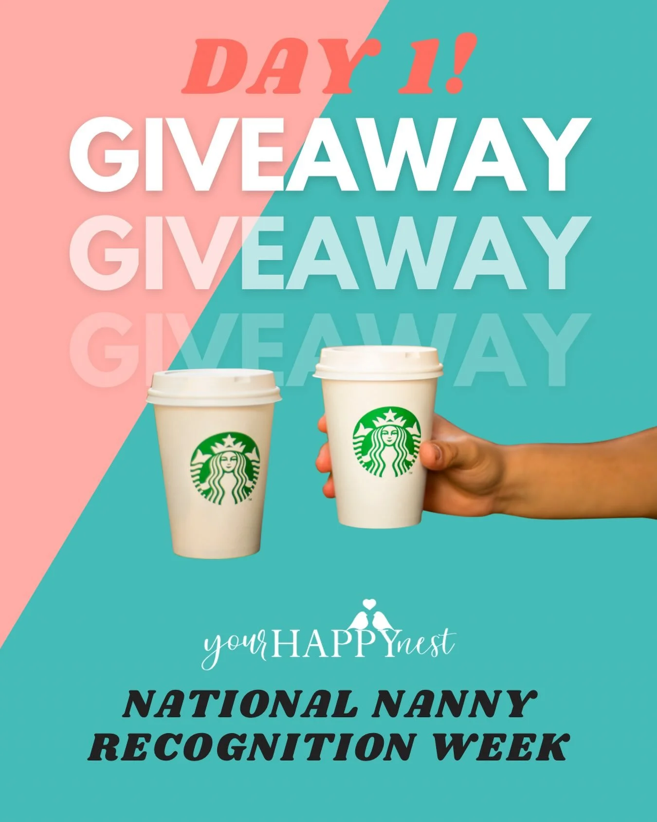 Good morning sunshines! We love to start off NNRW with a fun coffee drop ☕️ ❤️

This one is simple&hellip;early bird gets the worm! We have loaded $100 onto a Starbucks gift card. When it&rsquo;s gone, it&rsquo;s gone! 

How to enter:

- Follow @your