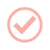 Pink check mark in circle