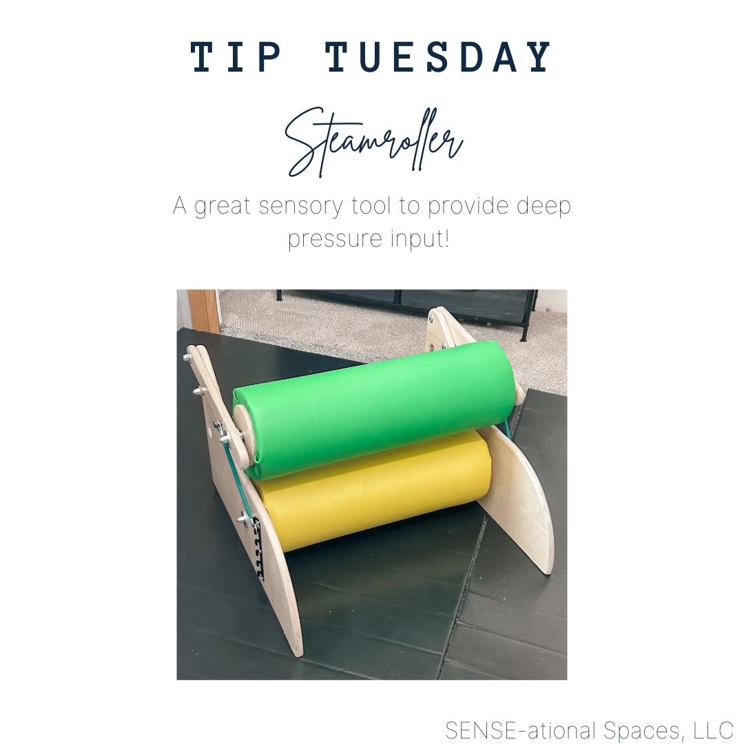 Steamrollers are great for children seeking proprioceptive sensory input! Proprioception is the sense that allows us to perceive our body's position, movement, and orientation. Crawling through the steamroller provides deep pressure input to help wit