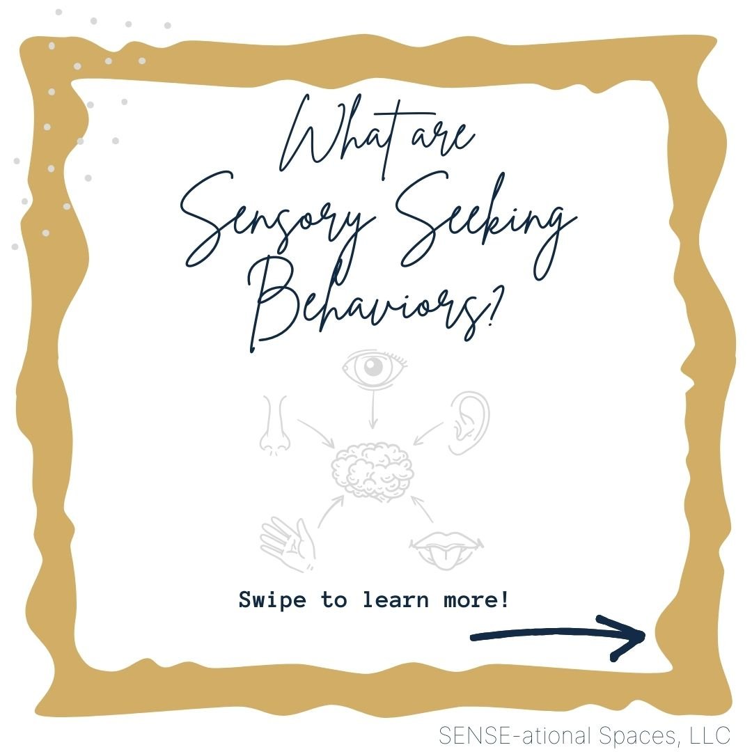 Everyone has unique sensory needs and preferences. However, those underresponsive to sensory input may demonstrate sensory seeking behaviors as they need more input to feel regulated. An occupational therapist can help you or your child with sensory 