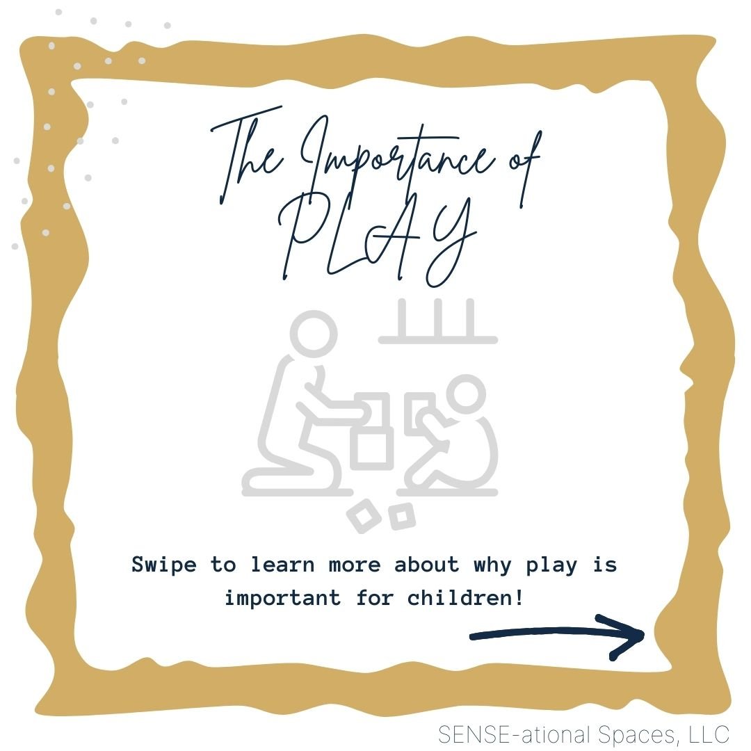 Play is one of the most important occupations for children! Through play, children learn essential skills.🪁🧸

Occupational therapists use play to address children in meaningful activities to address various needs, such as developmental, sensory, or