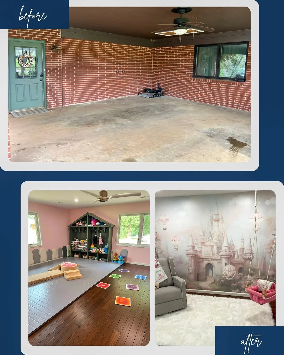 ✨🏰 Once upon a space&hellip; 🏰✨

What was once an open concrete space is now a thoughtfully designed, sensory-rich environment created to support play, regulation, and creativity.

Every detail was chosen with purpose, from soft textures and calmin