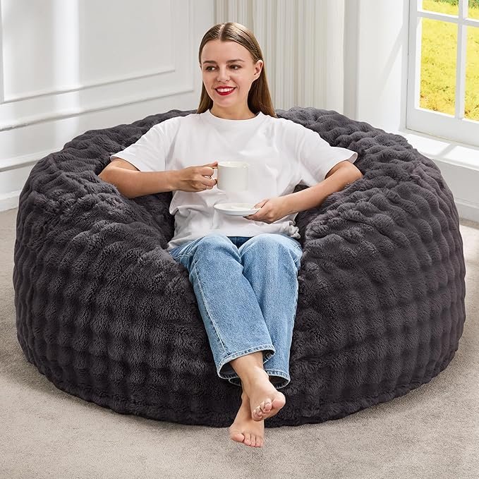 Bean Bag Chair (Dark Grey)