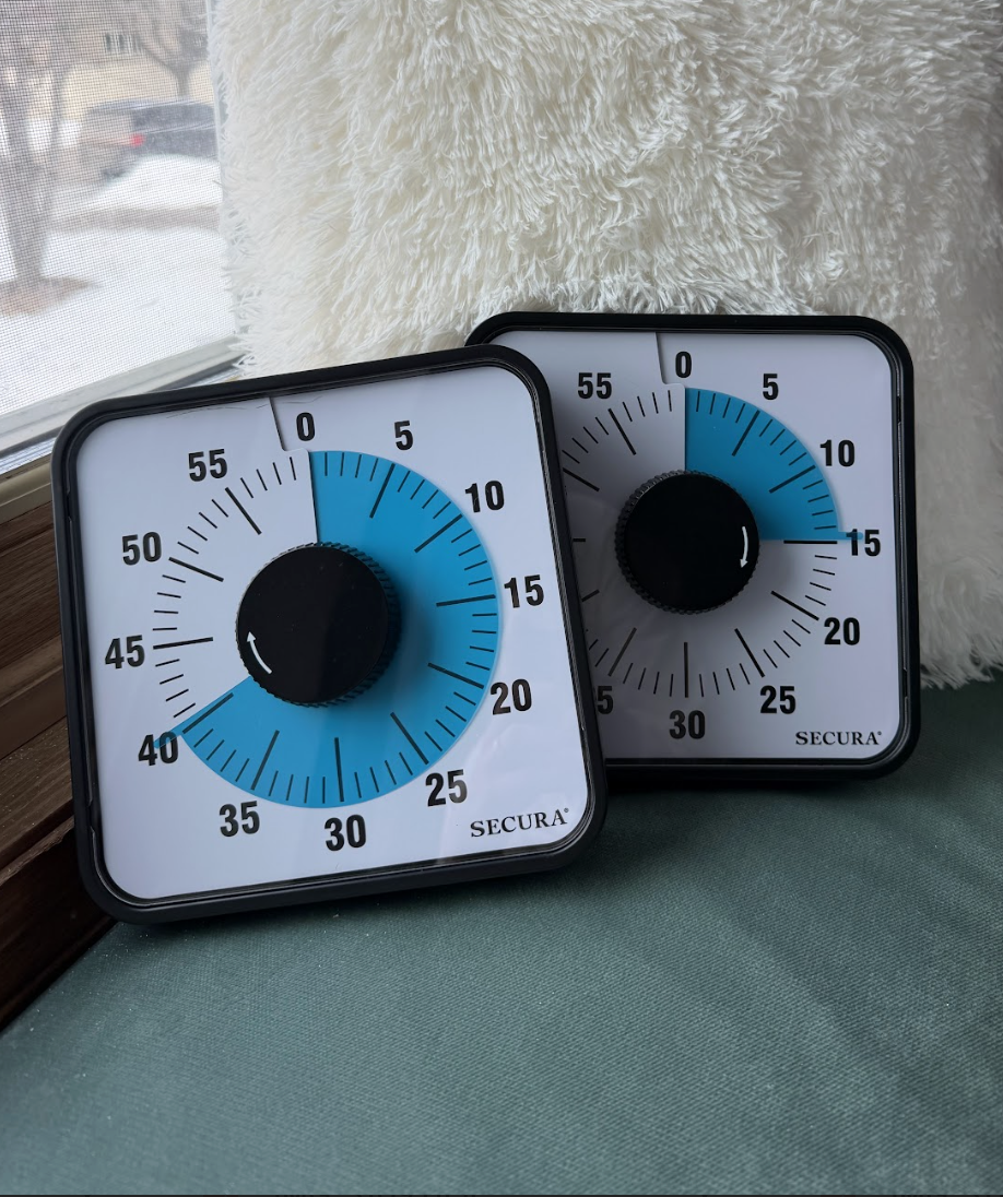 Visual Timer (Black & Blue)