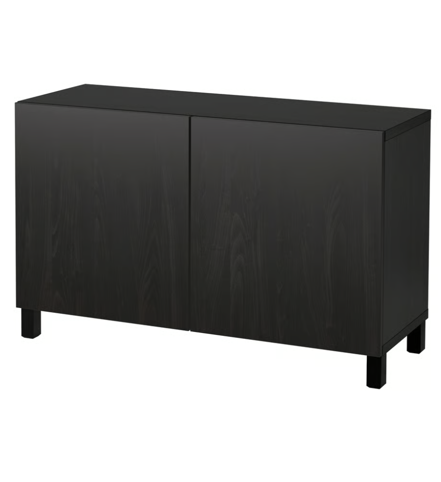 Besta Storage (Black/Brown)