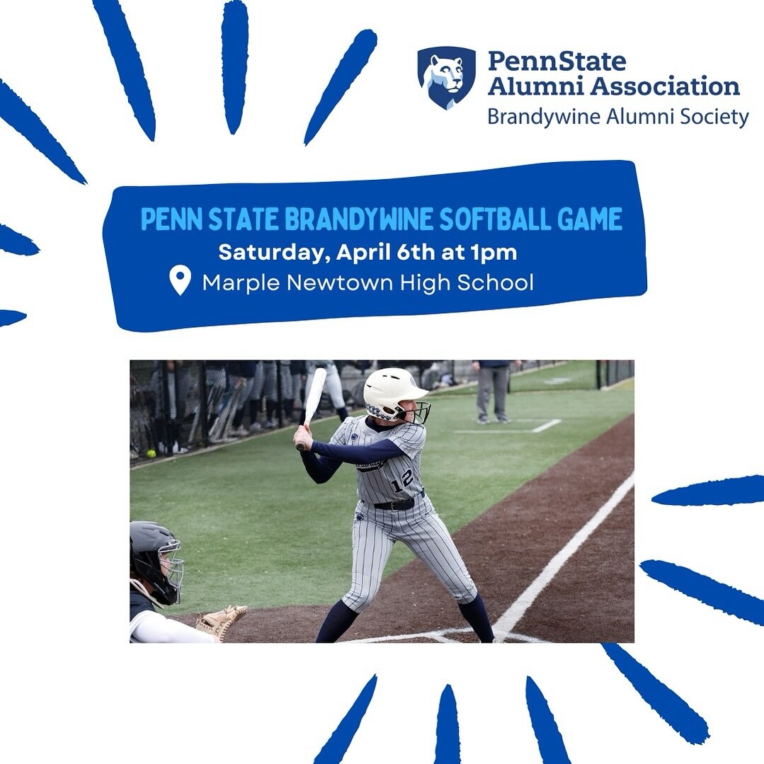 UPDATE⚠️ Due to scheduling conflicts we will now be cheering on the Brandywine Women&rsquo;s Softball team on April 6th at 1pm at Marple Newtown High School. See you there 👋💙🤍🥎