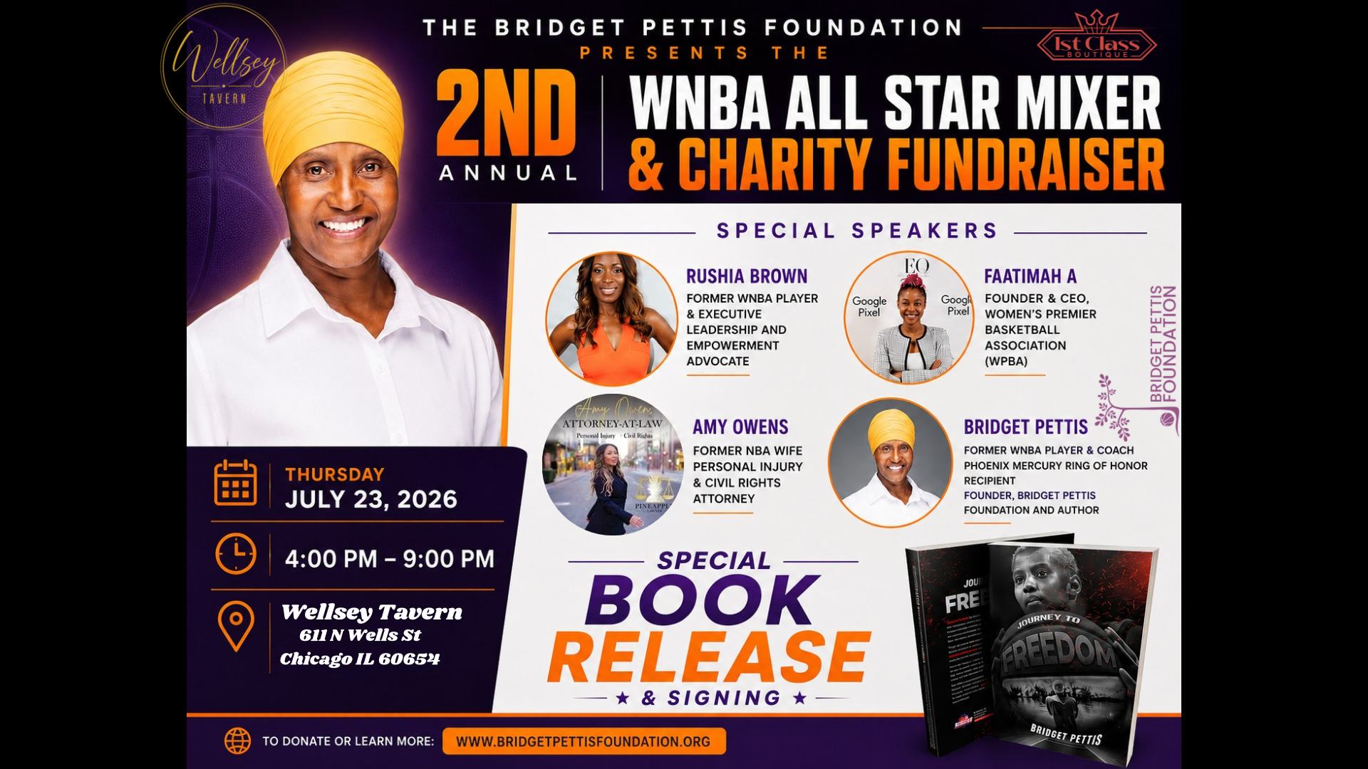 2nd Annual WNBA All-Star Mixer &amp; Charity Fundraiser