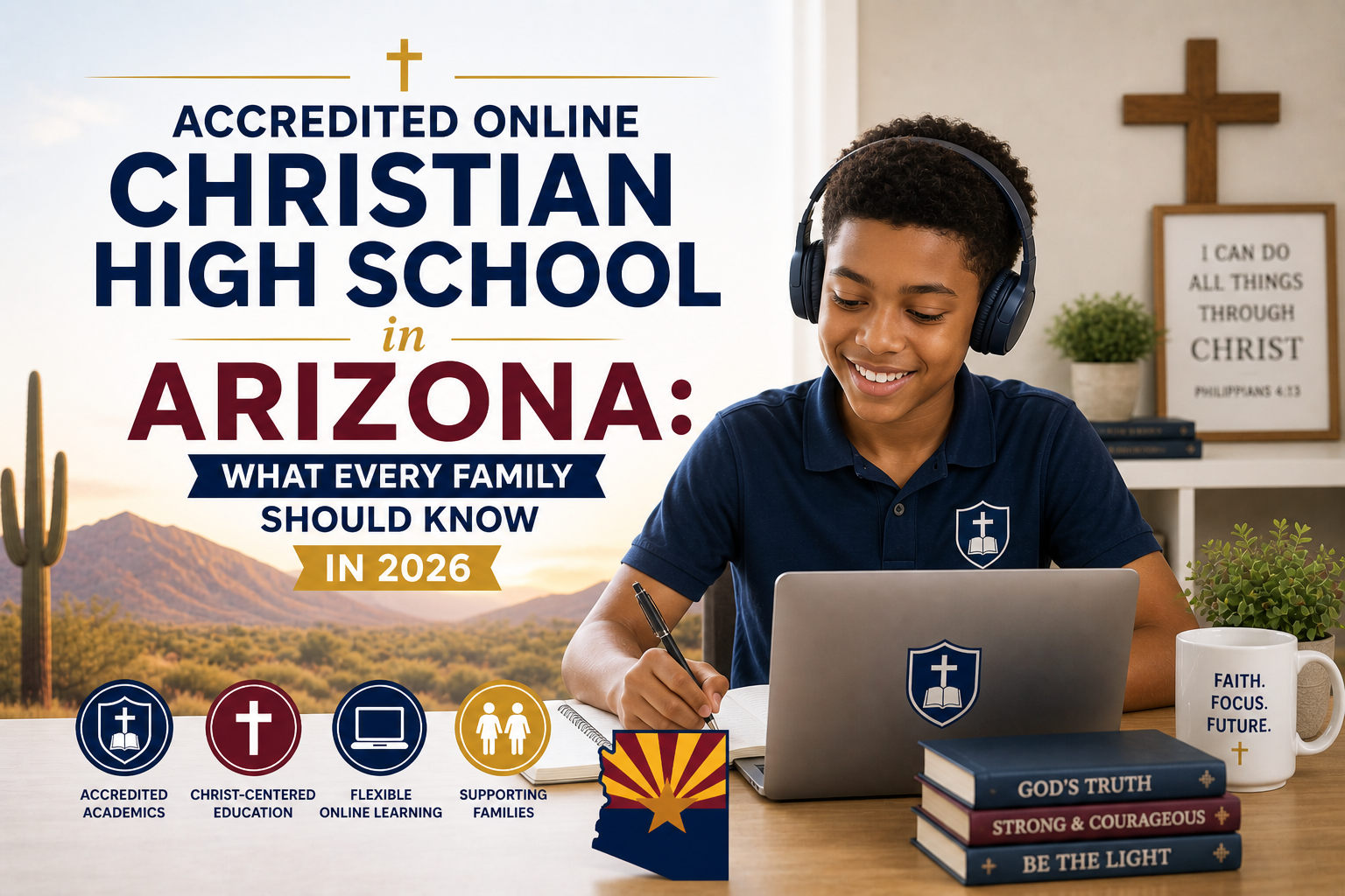 A boy sitting at a computer doing his school work.