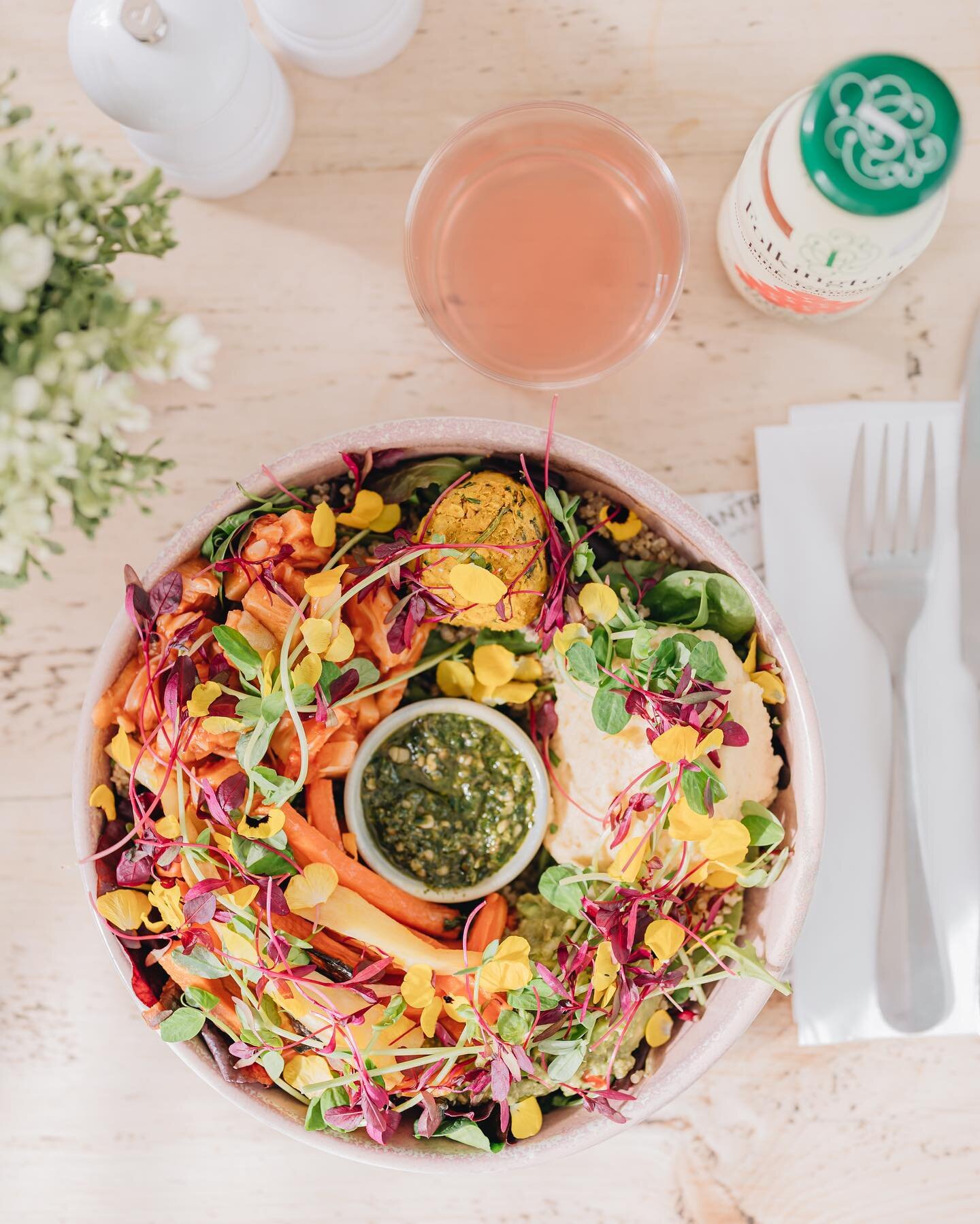 Is there a dish more perfect for some lunch time fuel? Our Nourish bowl is packed full of goodness to reenergise you for the last couple of days of the week! 
Don&rsquo;t forget we&rsquo;re open all bank holiday weekend so get yourselves booked in 🌸