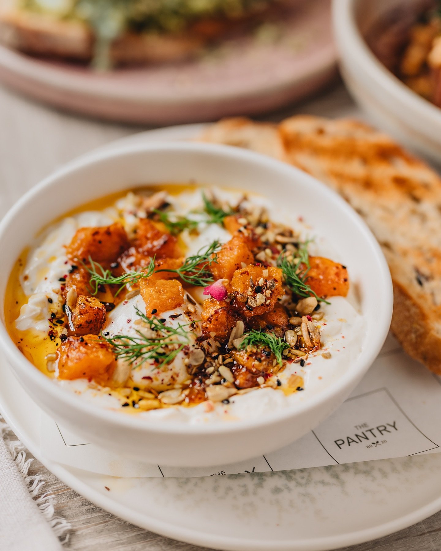 Here are our Turkish Eggs which are available in Brigg. They&rsquo;re a wonderful option for a healthy brunch whilst being packed full of flavour from the garlic yoghurt and harissa roasted squash, lovingly made by our talented team of chefs