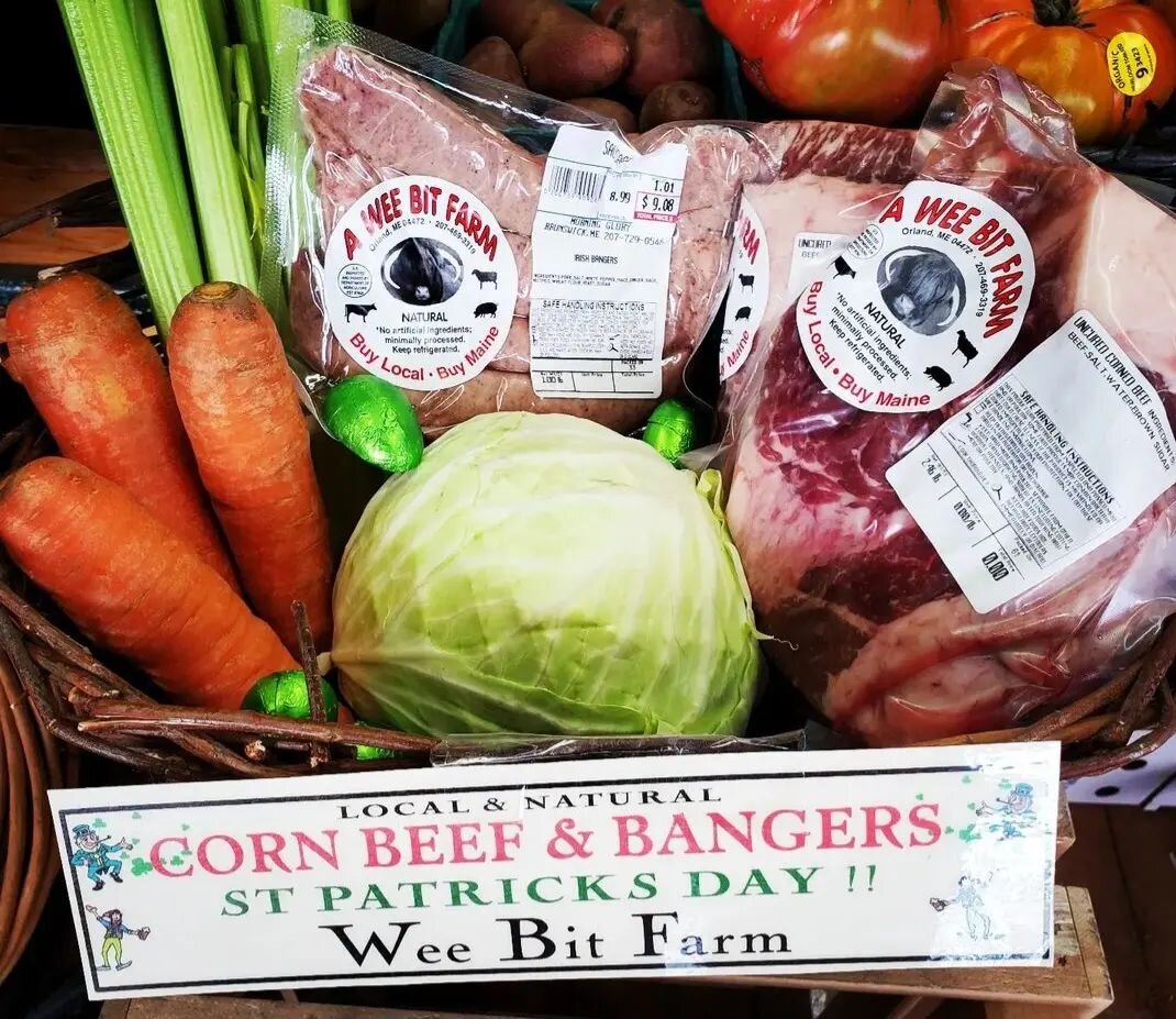 We have farm fresh, corned beef and all the organic veggies for your St. Patty's Day delights! 

#stpattysday #whatchagotcookin 
#yum