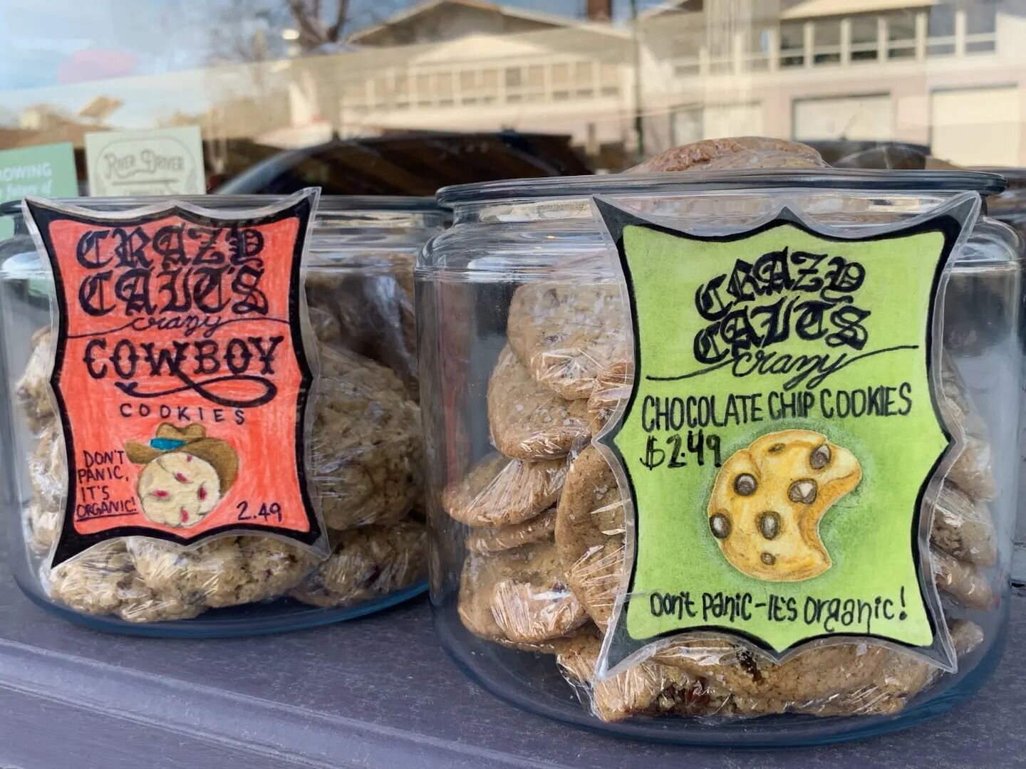Fresh baked @crazycaitsconfections 🍪 🍪 
&quot;Don't panic, it's organic!&quot;
These are a must try!