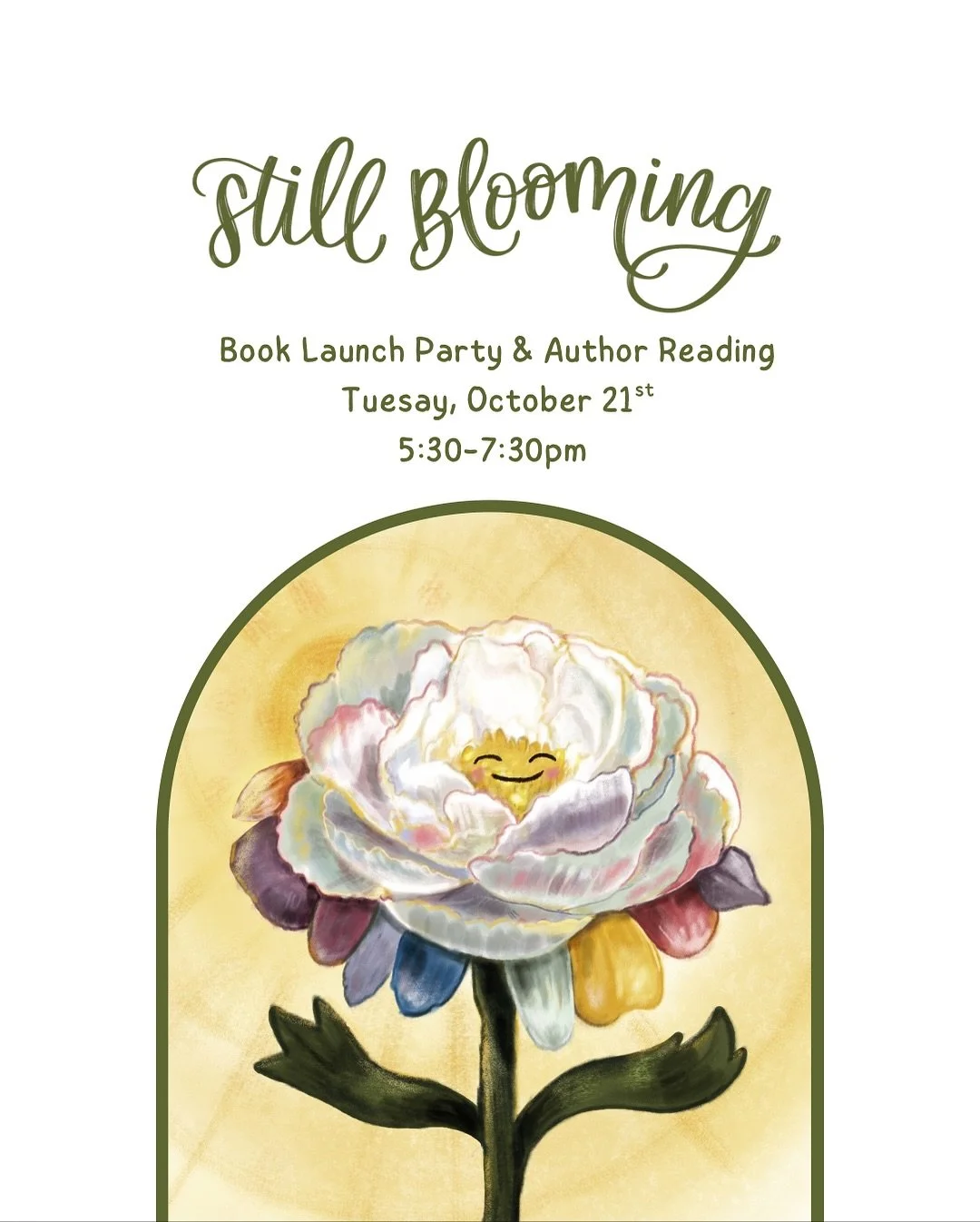 🌸You&rsquo;re invited! Join us to celebrate the release of our Founder&rsquo;s book, Still Blooming! 🌸

When: Tomorrow, Tuesday 10/21 from 5:30-7:30pm
Where: Wynn + Wonder Event Space
200 Co HWY 106 Suite 102 Tea, SD
Why: To celebrate this beautifu