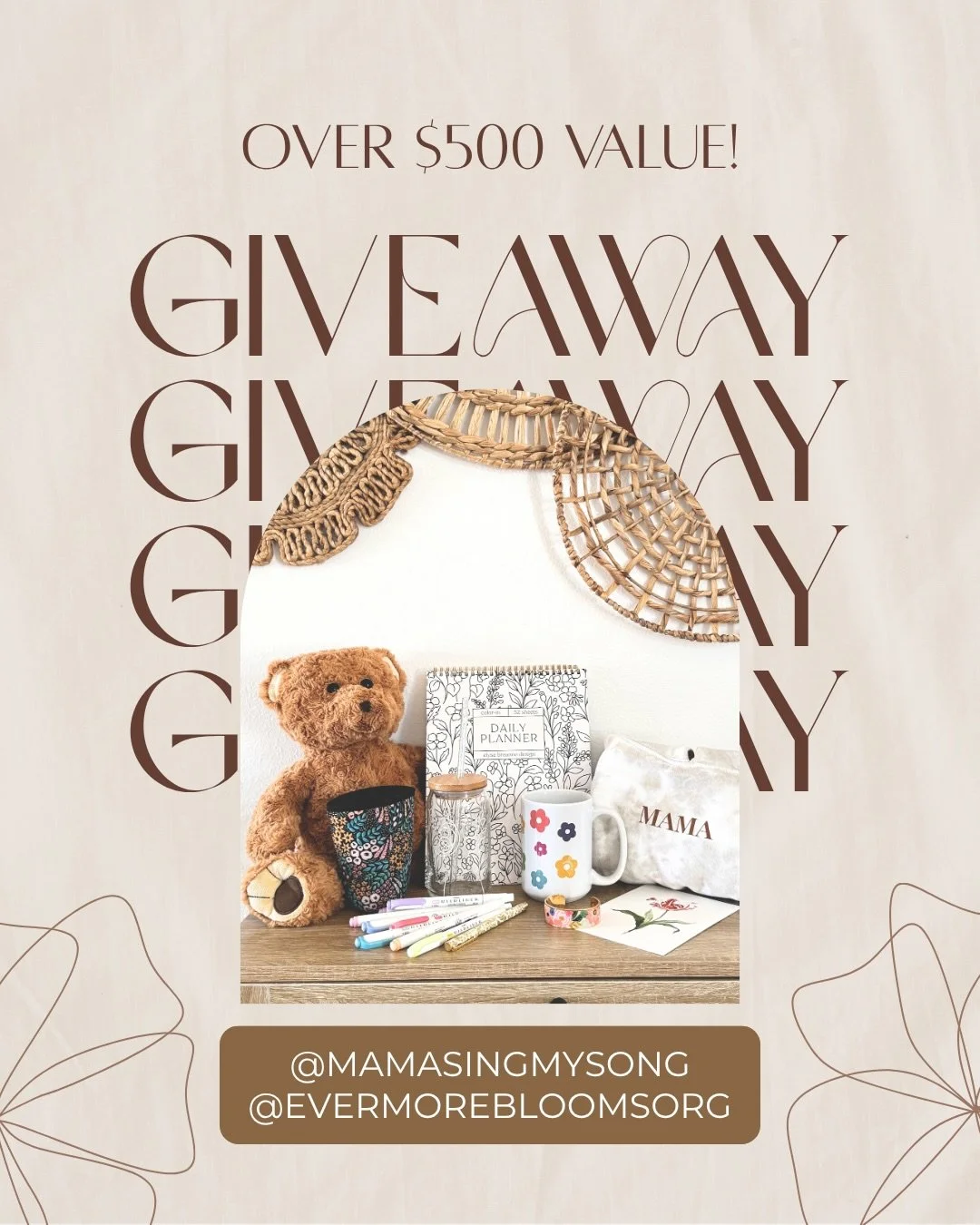 🎵💐GIVEAWAY! 💐🎵 This month we&rsquo;re celebrating the 1 year anniversary of the &ldquo;Evermore&rdquo; song! Can you believe it?! 🥹

&ldquo;Evermore&rdquo; was written in collaboration with Mama Sing My Song based on letters that mothers in our 