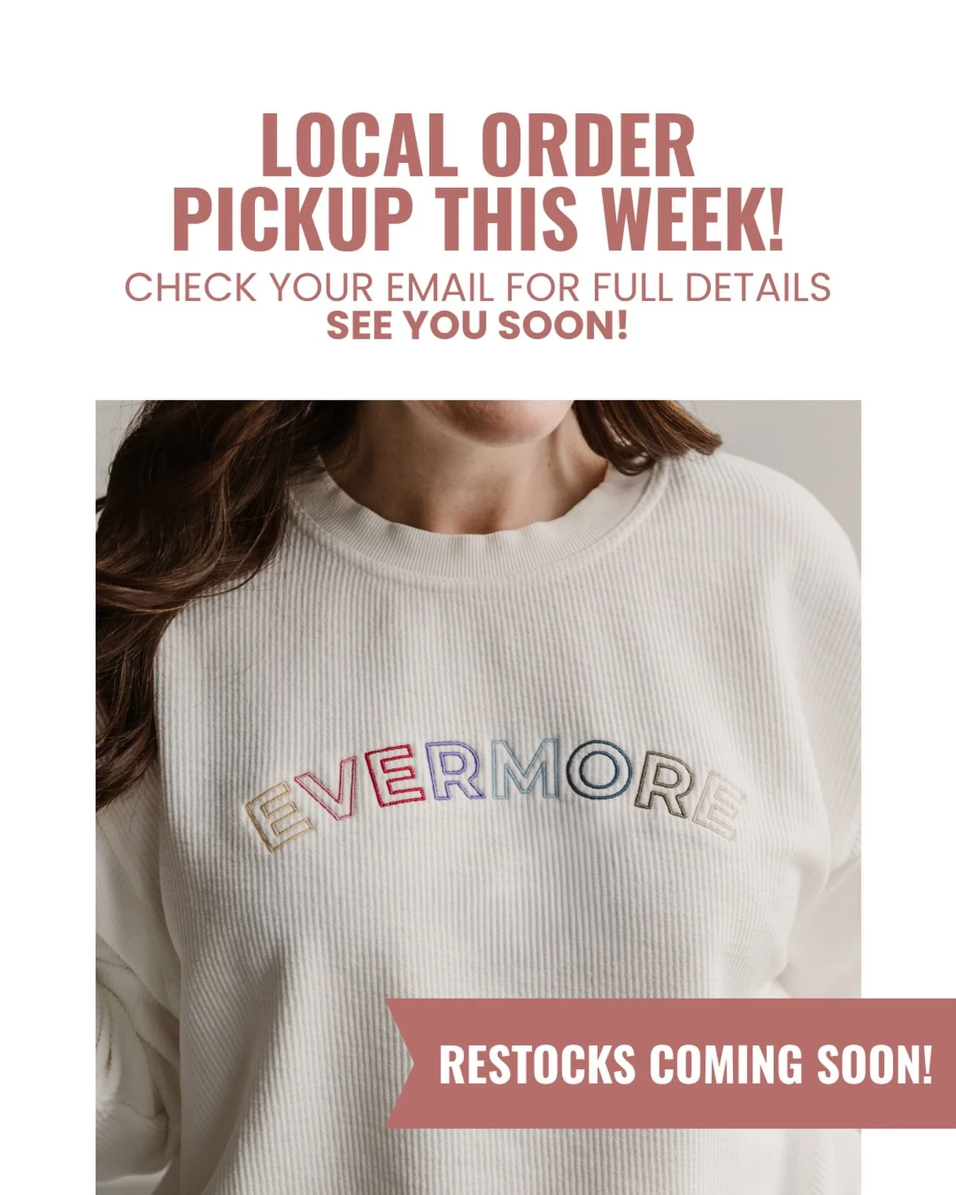 🎉LOCAL ORDER PICKUP HAPPENING THIS WEEK!

If you chose Local Order Pickup during our last drop, it&rsquo;s happening this week! You should&rsquo;ve received an email on May 4th, and you&rsquo;ll get another one today with the full details of when an