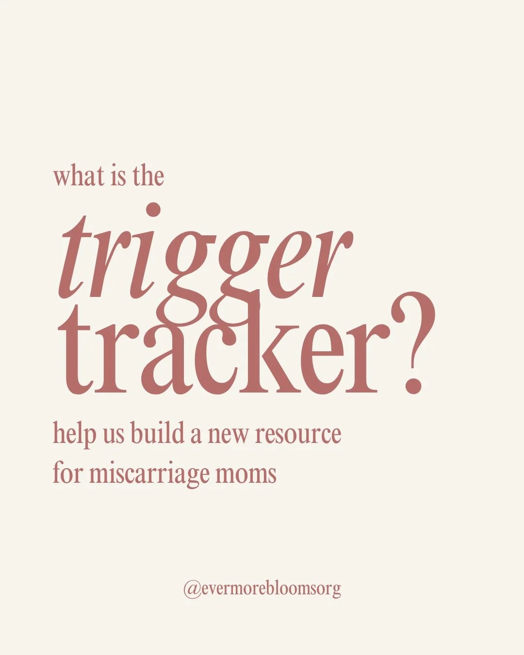 The submissions we&rsquo;ve received so far have completely and totally validated the need for a resource like this. ❤️&zwj;🩹

Help us build this resource by submitting as many triggers as you&rsquo;d like through the link in our bio.

@evermorebloo