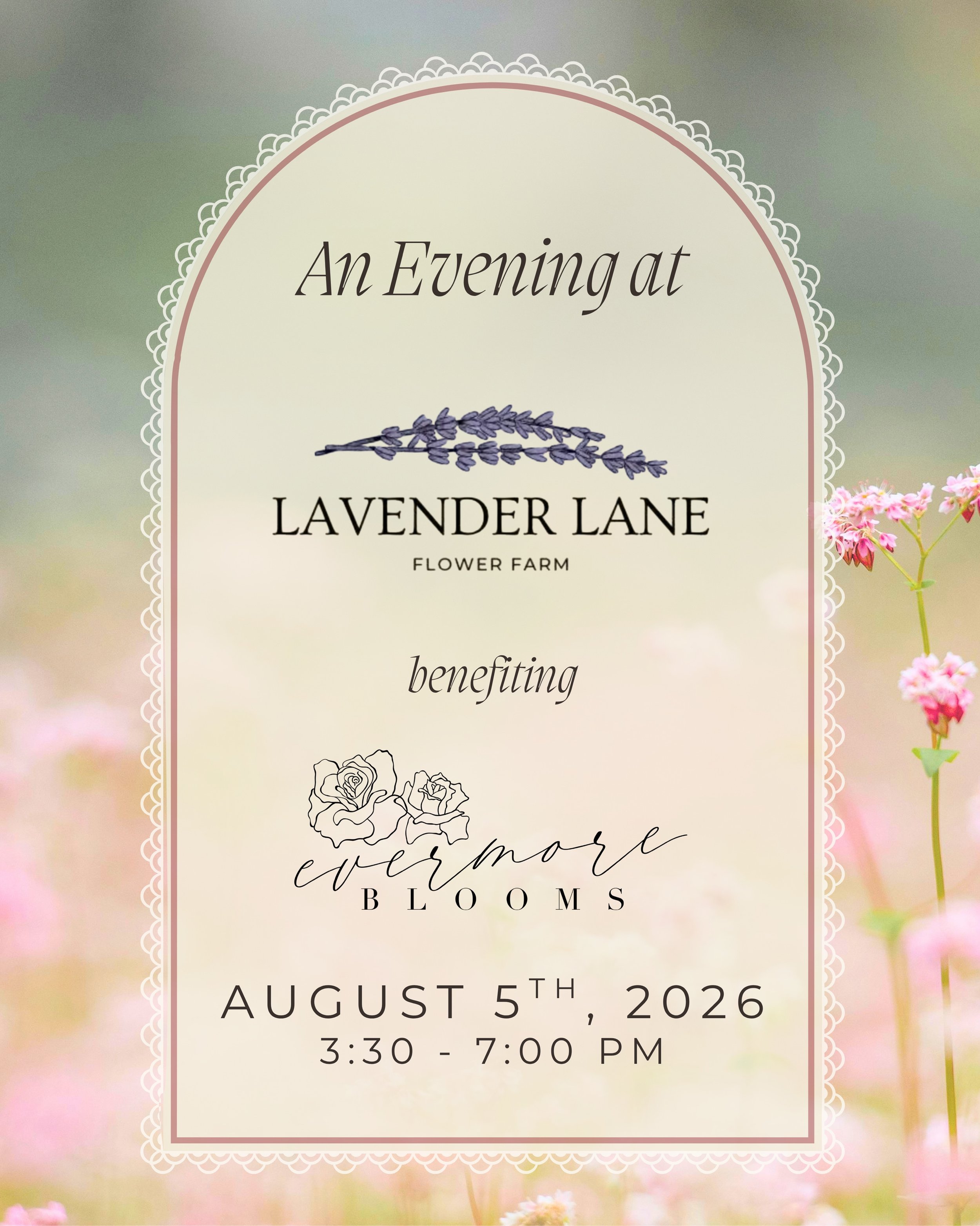 On August 5th, we invite you to join @lavenderlane_flowerfarm &amp; @evermorebloomsorg for an evening of self-picked bouquets, fresh air, and community. 💐

Every bouquet created helps support moms who&rsquo;ve experienced miscarriage, with 50% of al