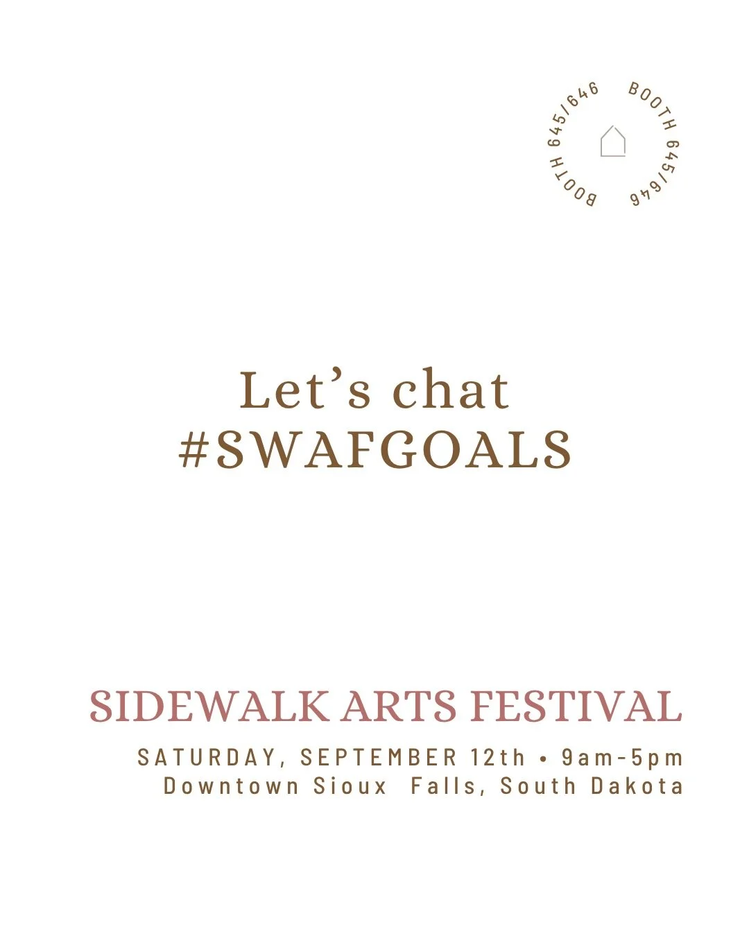 Fun fact about me: I hate setting goals. The fear of not reaching them after putting them out there TERRIFIES me. But over the last couple of years, we&rsquo;ve shared this same exact post outlining our sales goals for the Sidewalk Arts Festival.   A