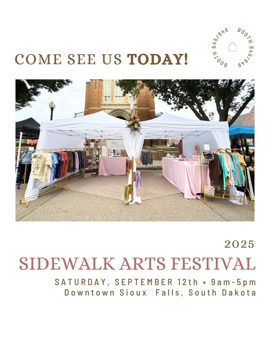 Excuse me&hellip;high of 72? Sunshine? Shopping a tent full of brand new Evermore goodies? Literally what better way could you spend this day?! 😍 Come see us at the Sidewalk Arts Festival TODAY from 9am-5pm! WE CAN&rsquo;T WAIT TO SEE YOU!

🌸 We ar