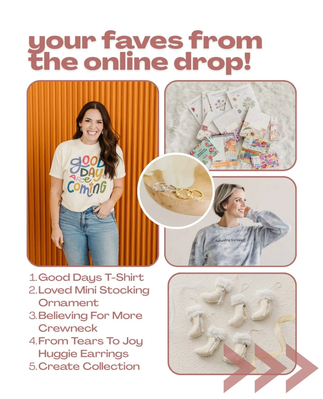 As always, we are BLOWN AWAY by you! We are currently at $18,264.49 of our $22k goal for this fall drop. 🥹🙌🏻 

We have lots of pretty things ready to ship, but a few of our best sellers that sold out at SWAF are open for pre-order. Reserve yours u