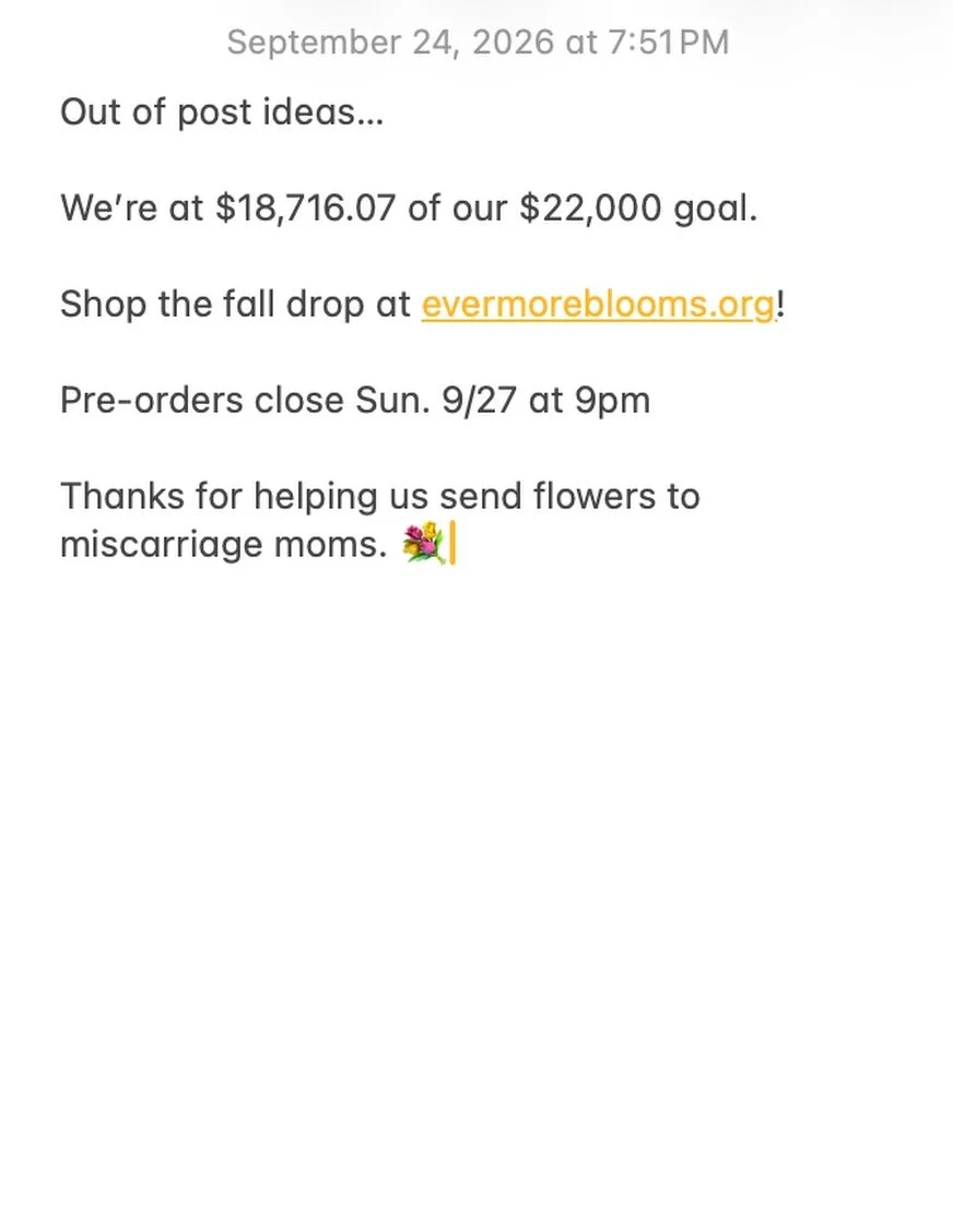 🤪 But really&hellip;have you shopped the fall drop yet?! 

@evermorebloomsorg&nbsp;#miscarriagesupport&nbsp;#ihadamiscarriage&nbsp;#iam1in4&nbsp;#shopsmall&nbsp;#shopwithpurpose