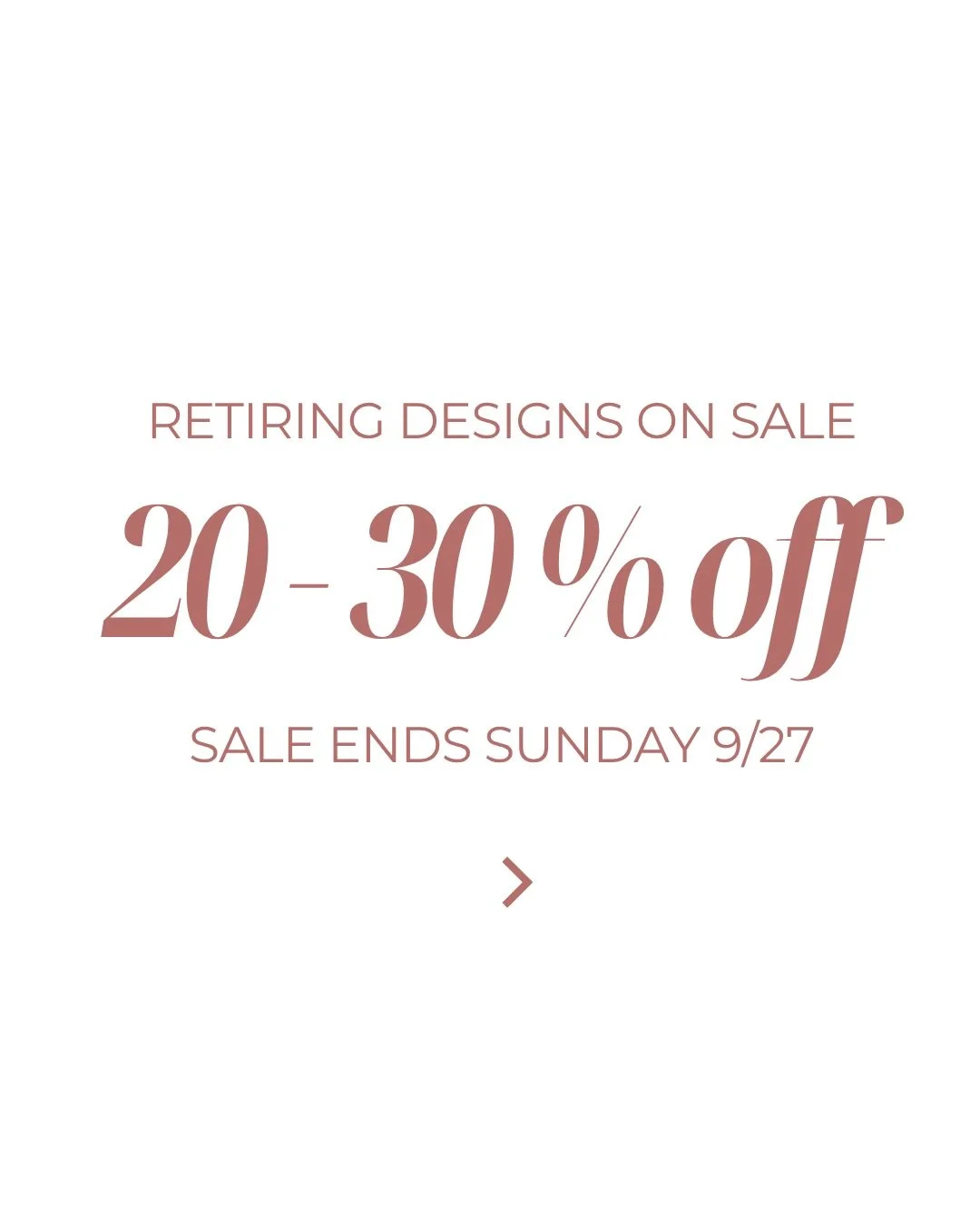 Have you shopped the sale?! Save 20-30% on the remaining few of these items before they&rsquo;re retired on Sunday, 9/27 at 9pm. 

Want to snag a couple sale items but don&rsquo;t want to pay shipping again? WE GET IT. If you have a pending order, le