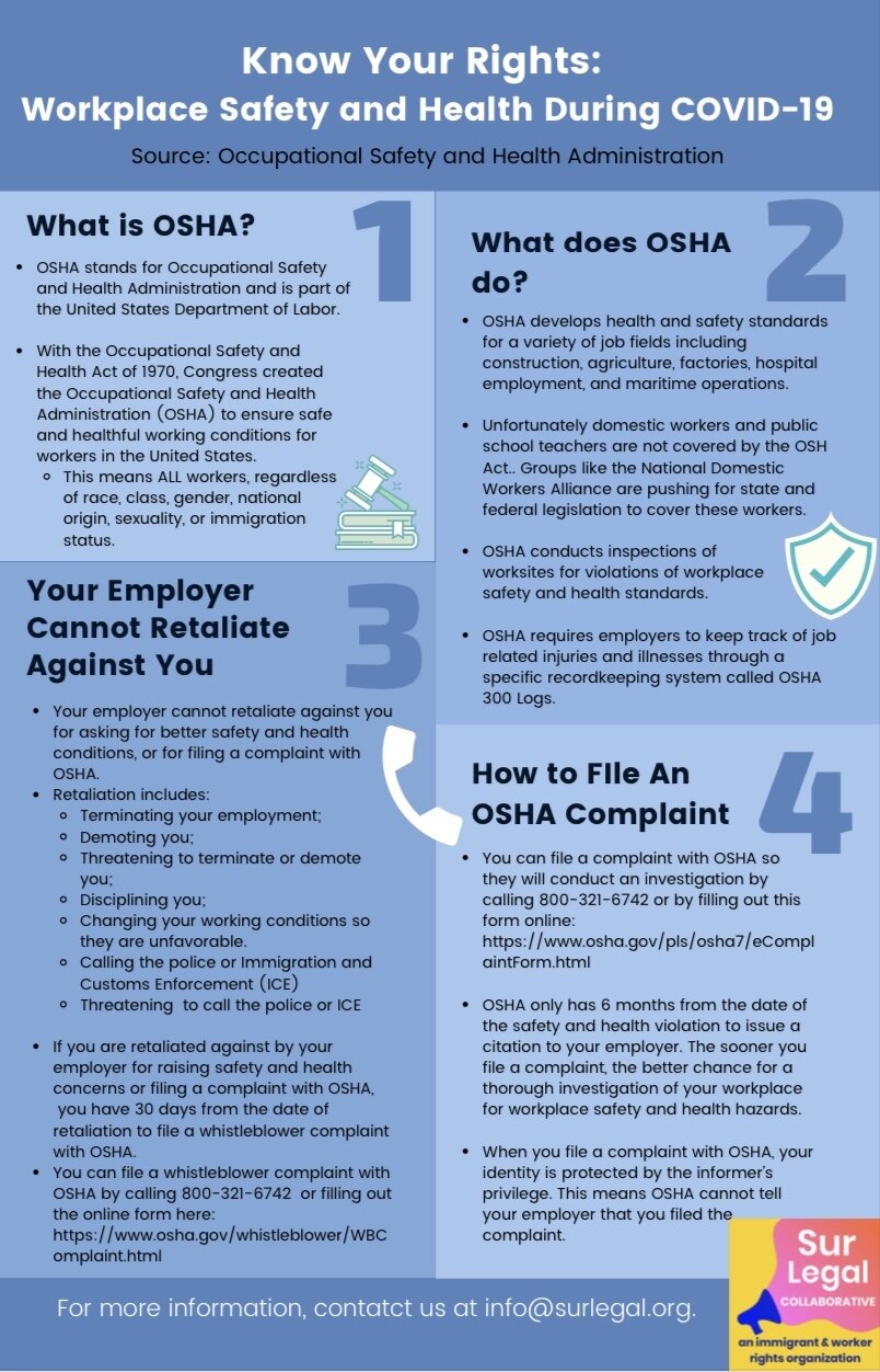 Know Your Rights: Workplace Safety and Health During COVID-19