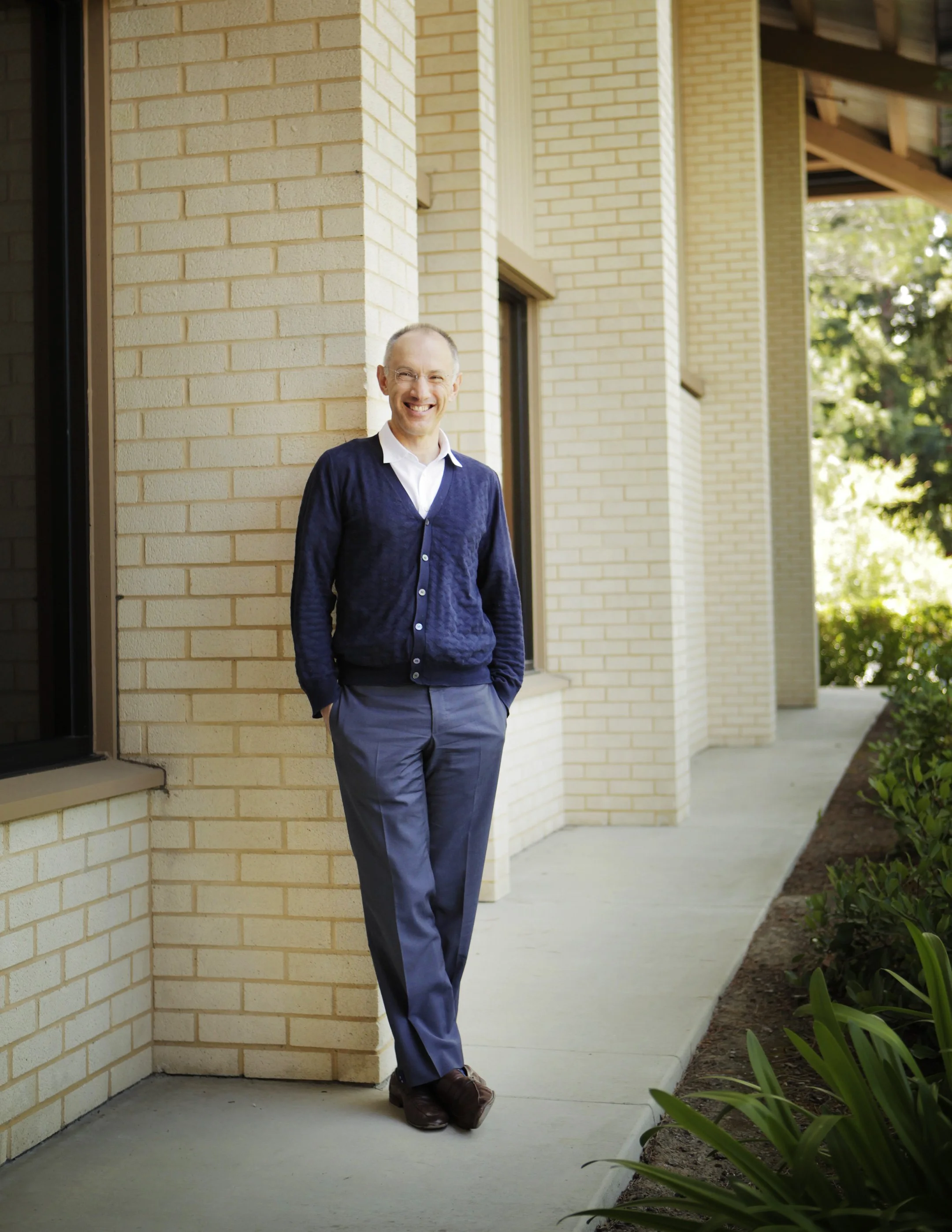 Michael Moritz standing at the Menlo Park office of Sequoia Capital, CA.