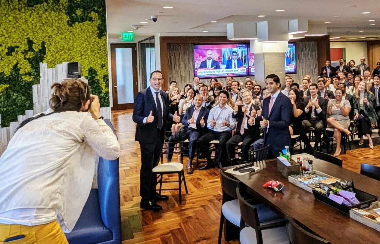 President & Chief Operating Officer Jon Gray at Blackstone office at town hall meeting in San Francisco, CA.