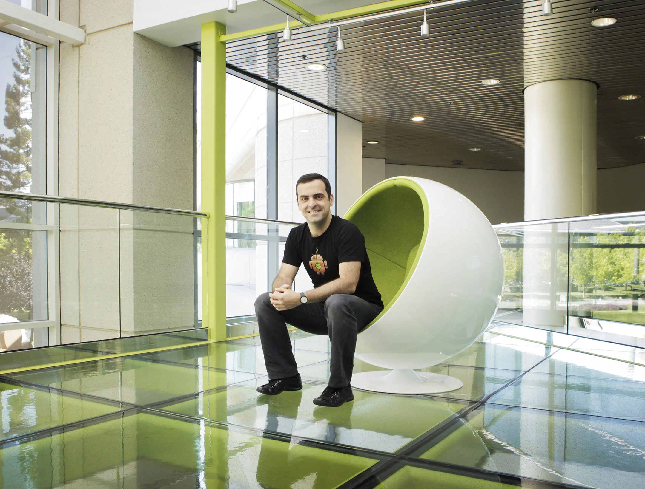 Hugo Barra, VP of Android at Google at the Mountain View, CA headquarter.