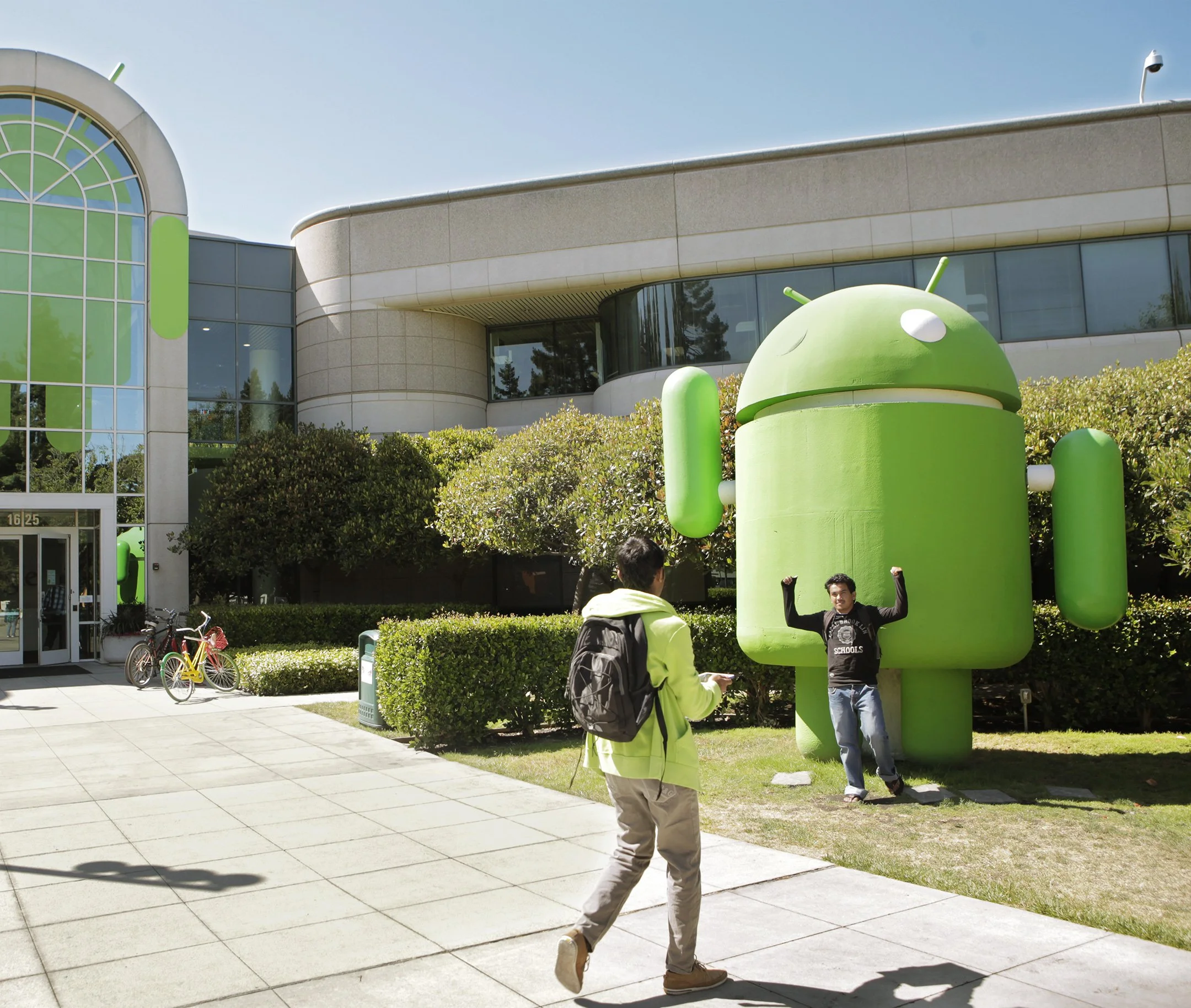 Outside Google headquarter at Mountain View in CA.