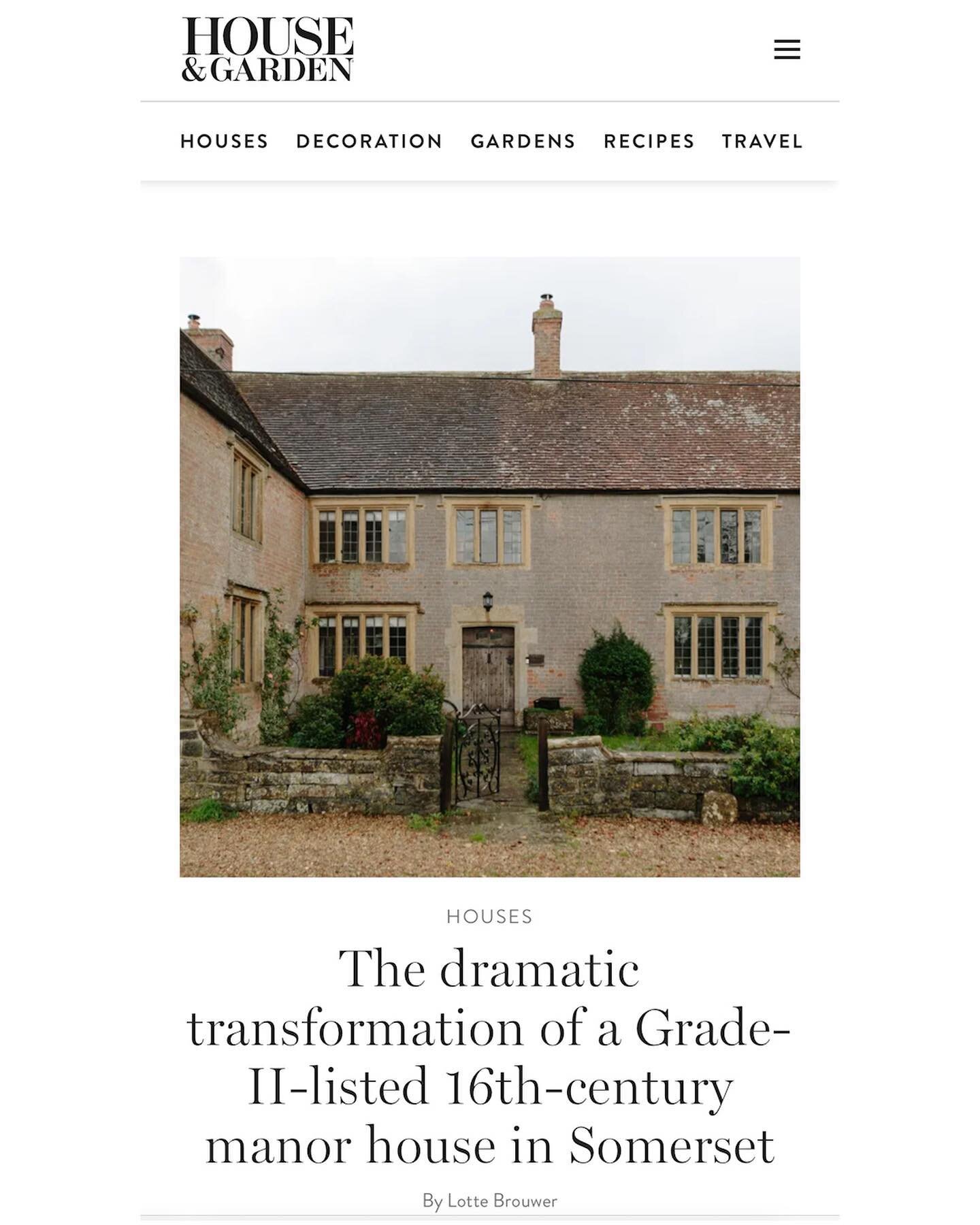 I couldn&rsquo;t be happier that our Manor House project has been featured in @houseandgarden
Thank you so much @iamlottebrouwer @ginnyemily 🙏❤️#houseandgarden#sarahsouthwelldesign Thanks to everyone who made this huge project possible, I&rsquo;m th