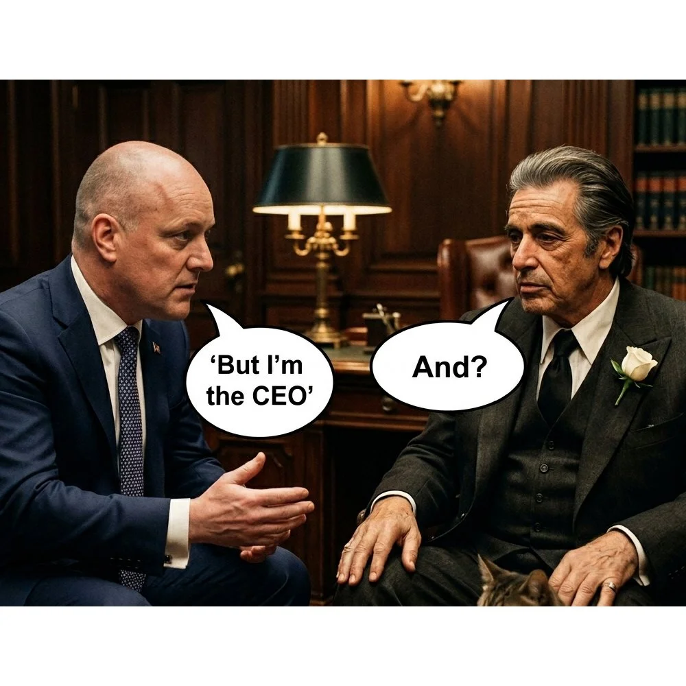 Shed the CEO. Become the Prime Minister.