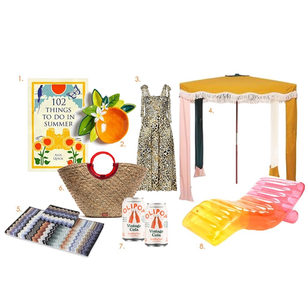 Just a few of Lieve&rsquo;s favorite things for summer&hellip;🌞🍊 Tap the photo for tags!

1. 102 Things to Do in Summer by Alex Quick &mdash;
Wonderful illustrations &amp; just the right amount of feeling, this summer read reminds us how to spend o
