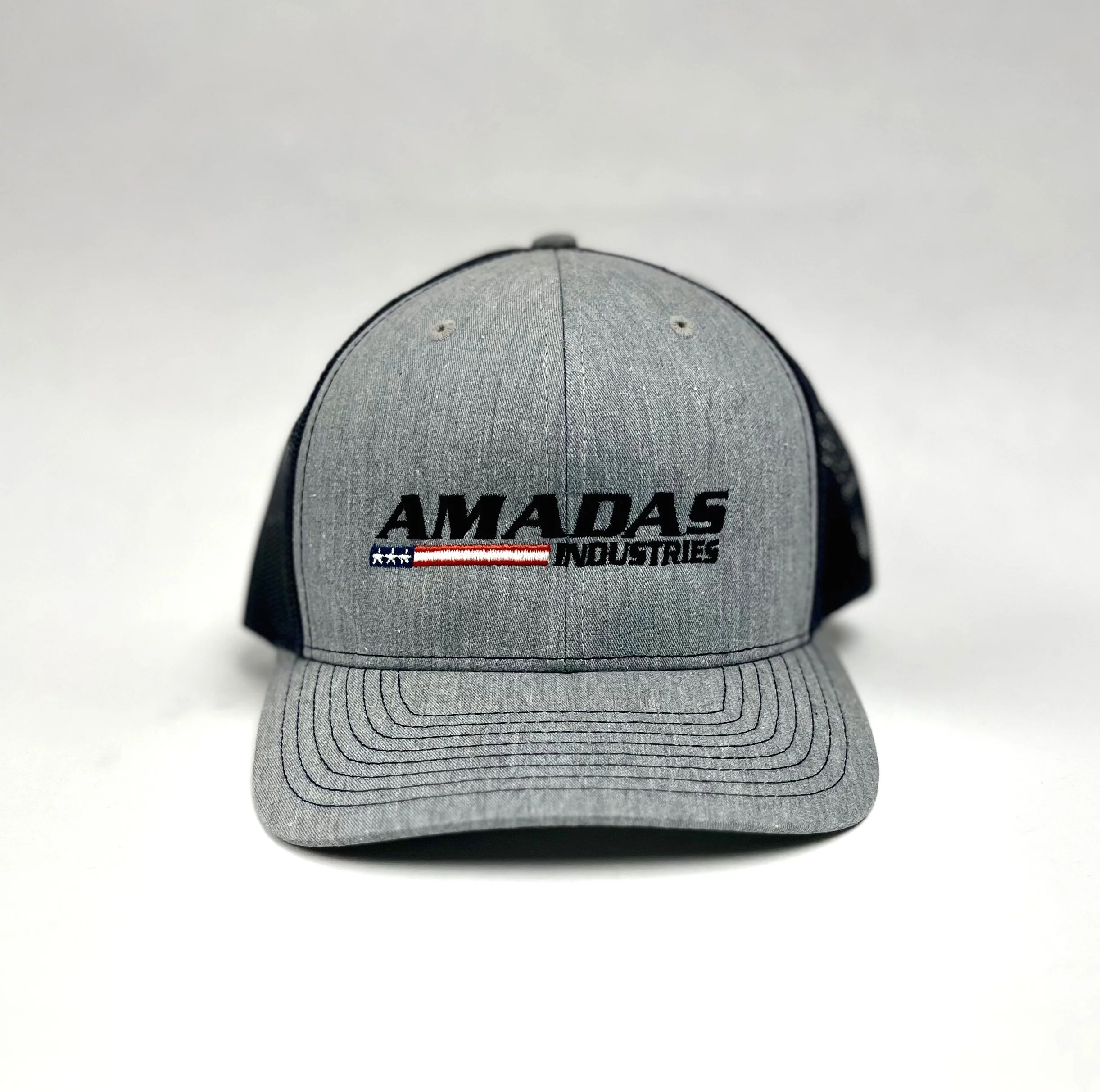 AMADAS R112 Richardson Heather Gray/Navy Mesh